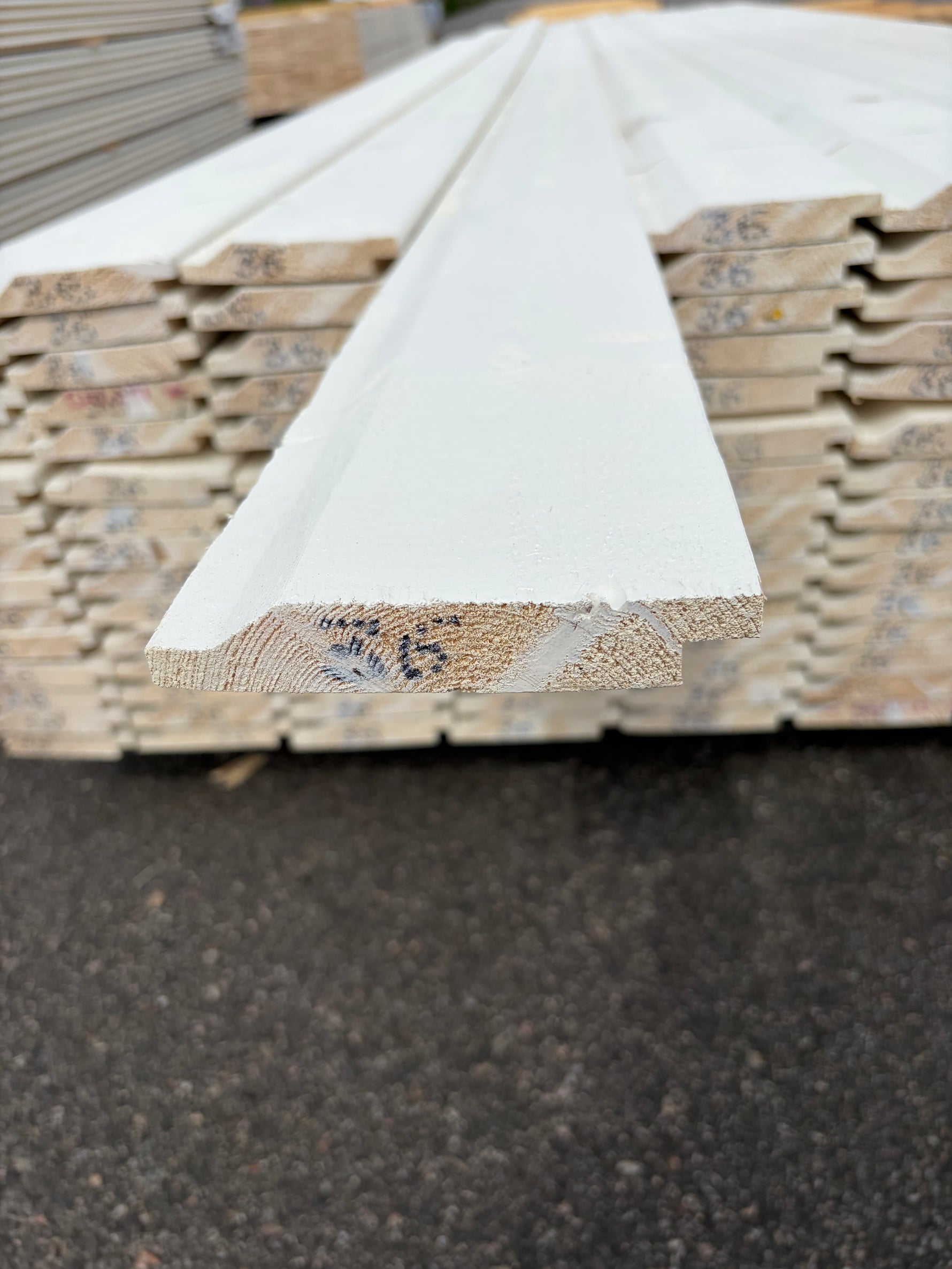 Paket Ytterpanel Enkelfas Halvspont 22x120mm, 134st 3.60m Mellanstruken&nbsp;