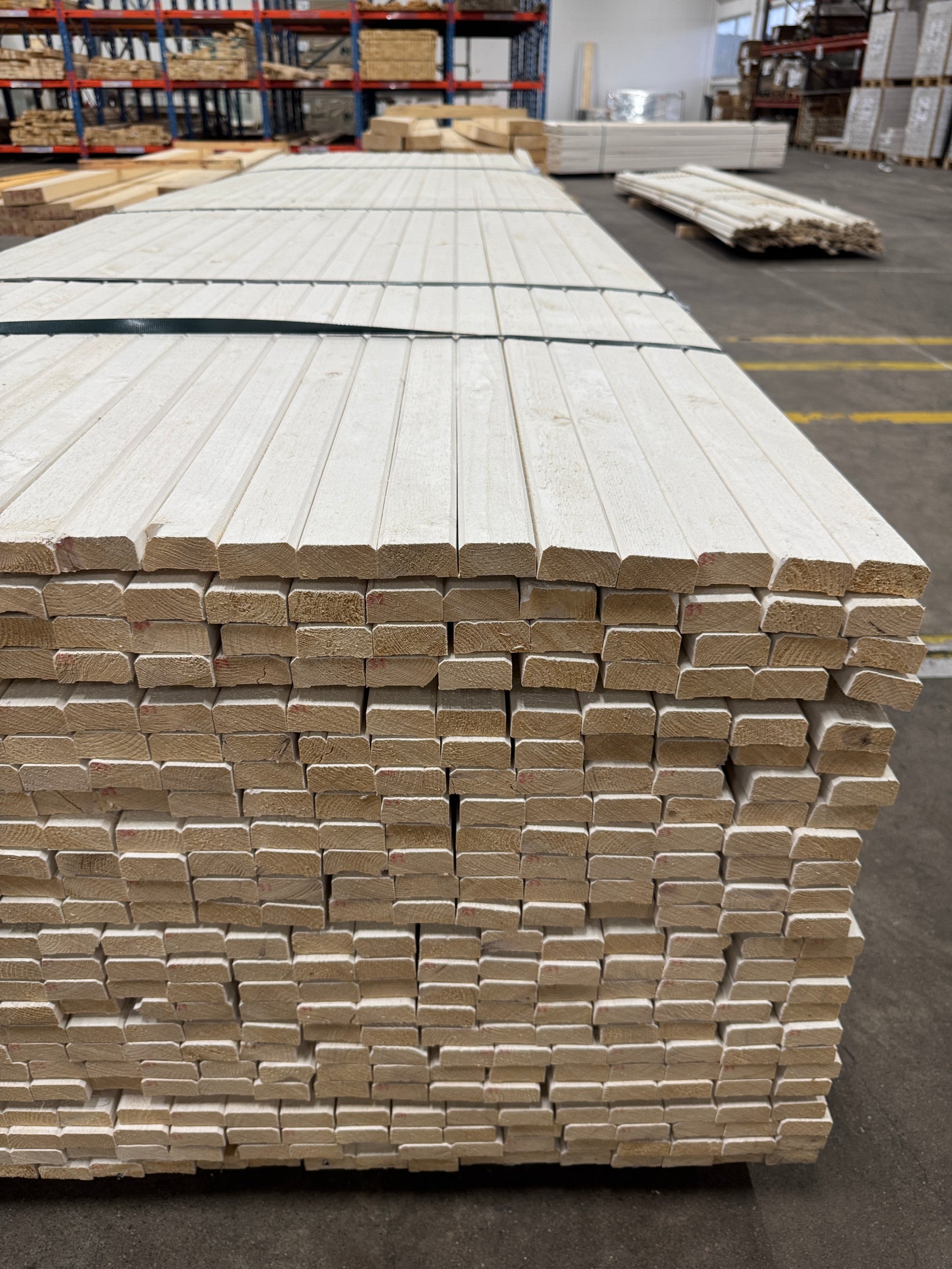 Parti Lockläkt 22x45mm, 528st 3.6m- Grundmålade