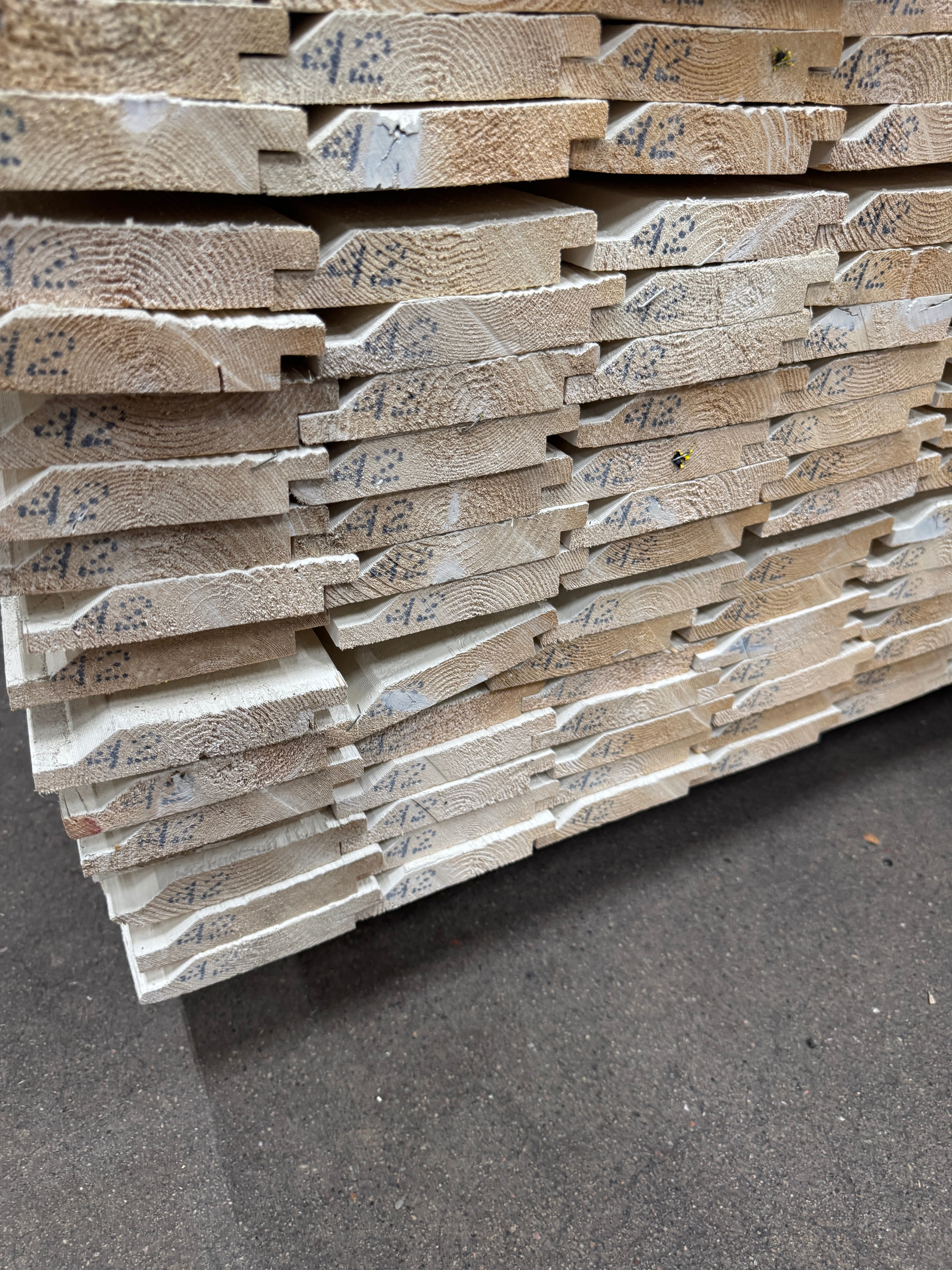 Paket Ytterpanel 22x120mm Vit – 161 st 4,20 m