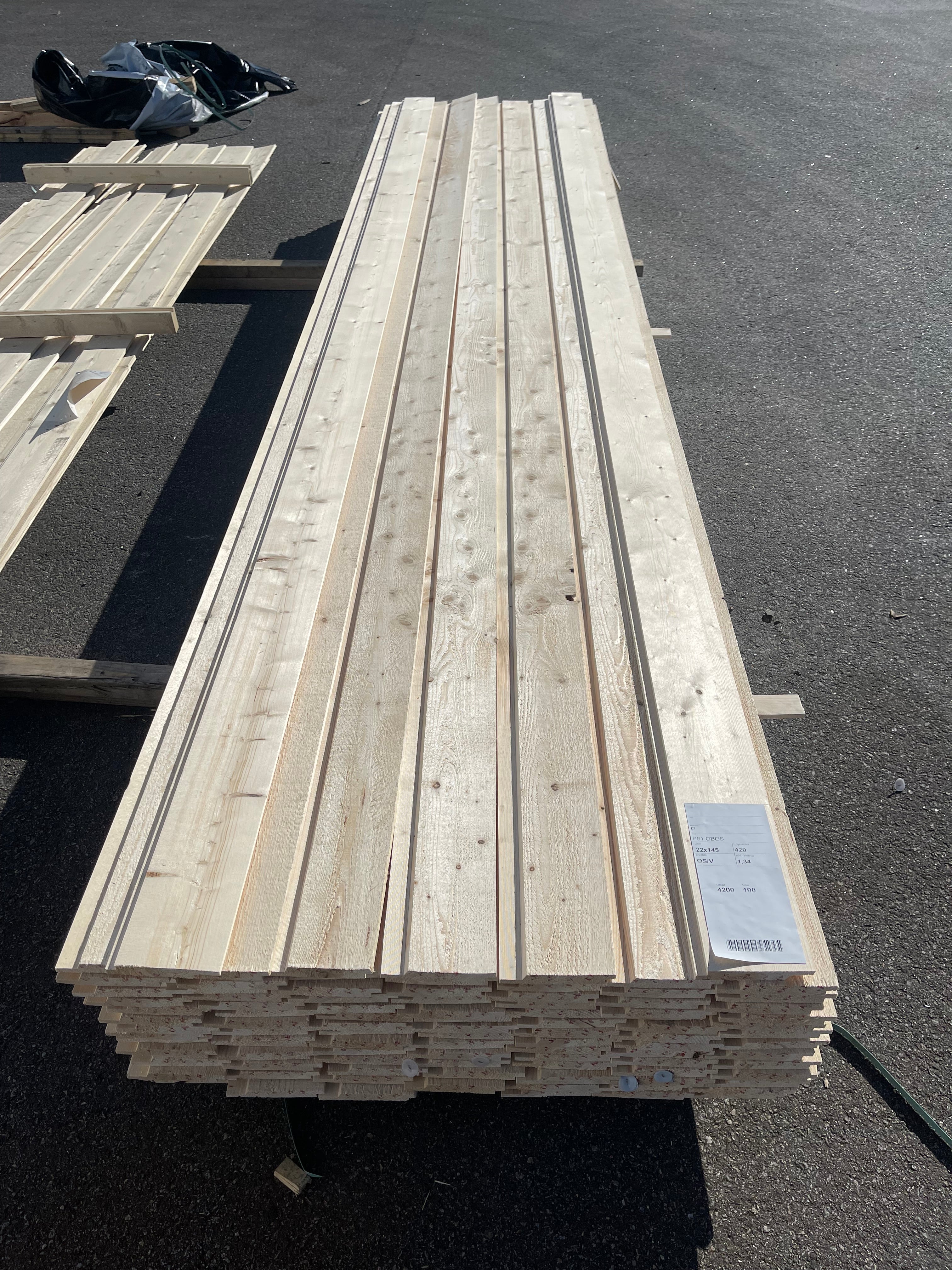 Paket Ytterpanel 22x145 mm – 4,20 m – 100 st