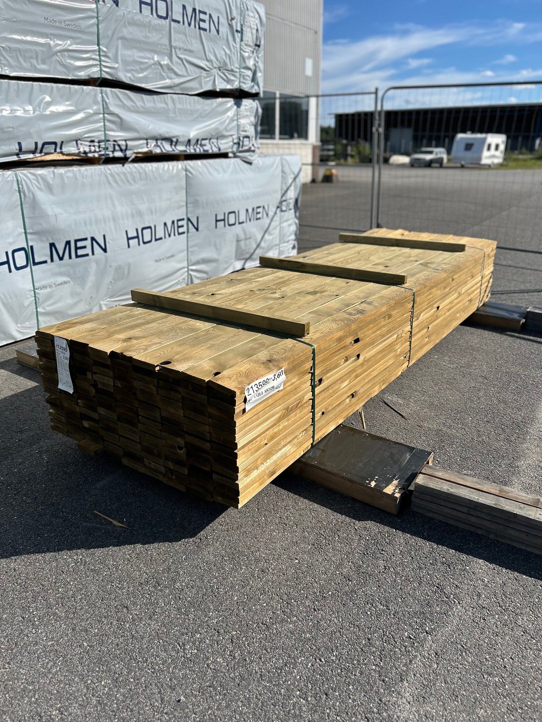 Paket Tryckimpregnerad Trall 28x120mm 3,60m 144st B-Sortering