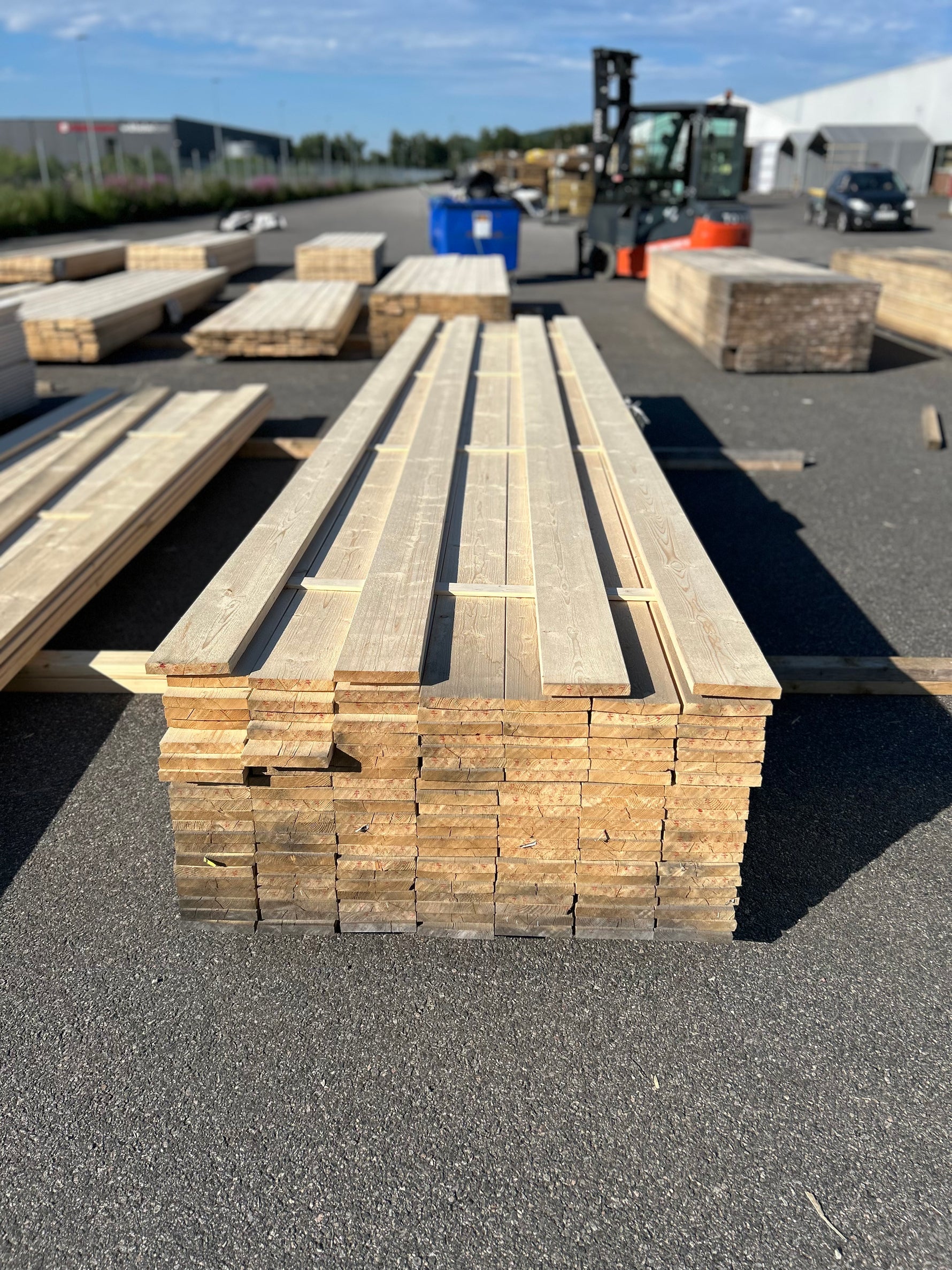 Paket Finsågade Brädor 22x145mm, 151st 4.80m Obehandlad