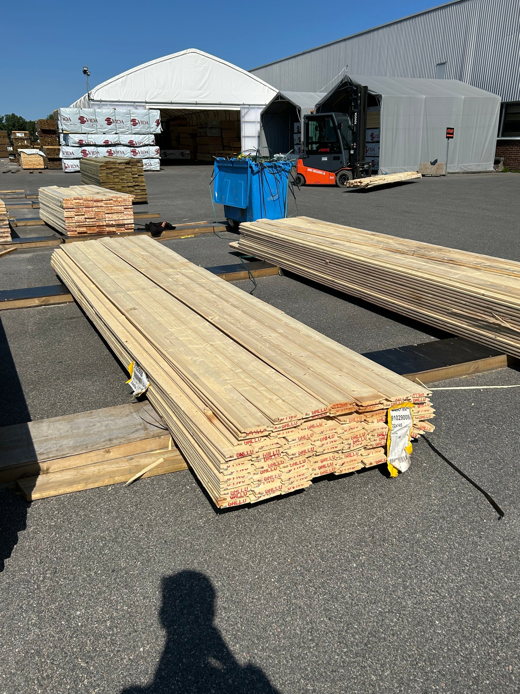 Paket Enkelfasspont 22x145mm 4.80m 85st- Obehandlad