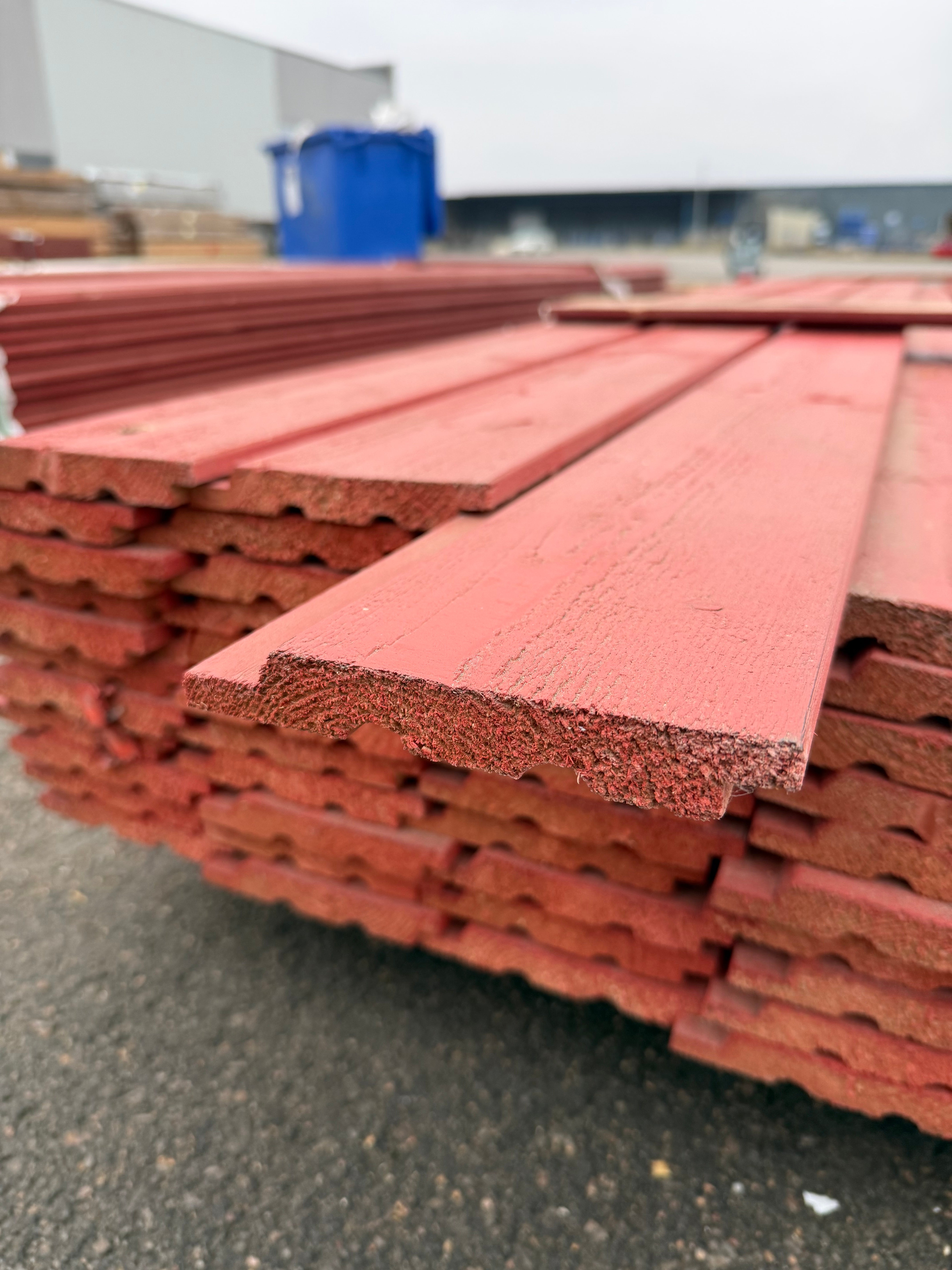 Paket Ytterpanel Falsad Enkelfas 21x147mm – 79 st (5,10 m, Brandröd)