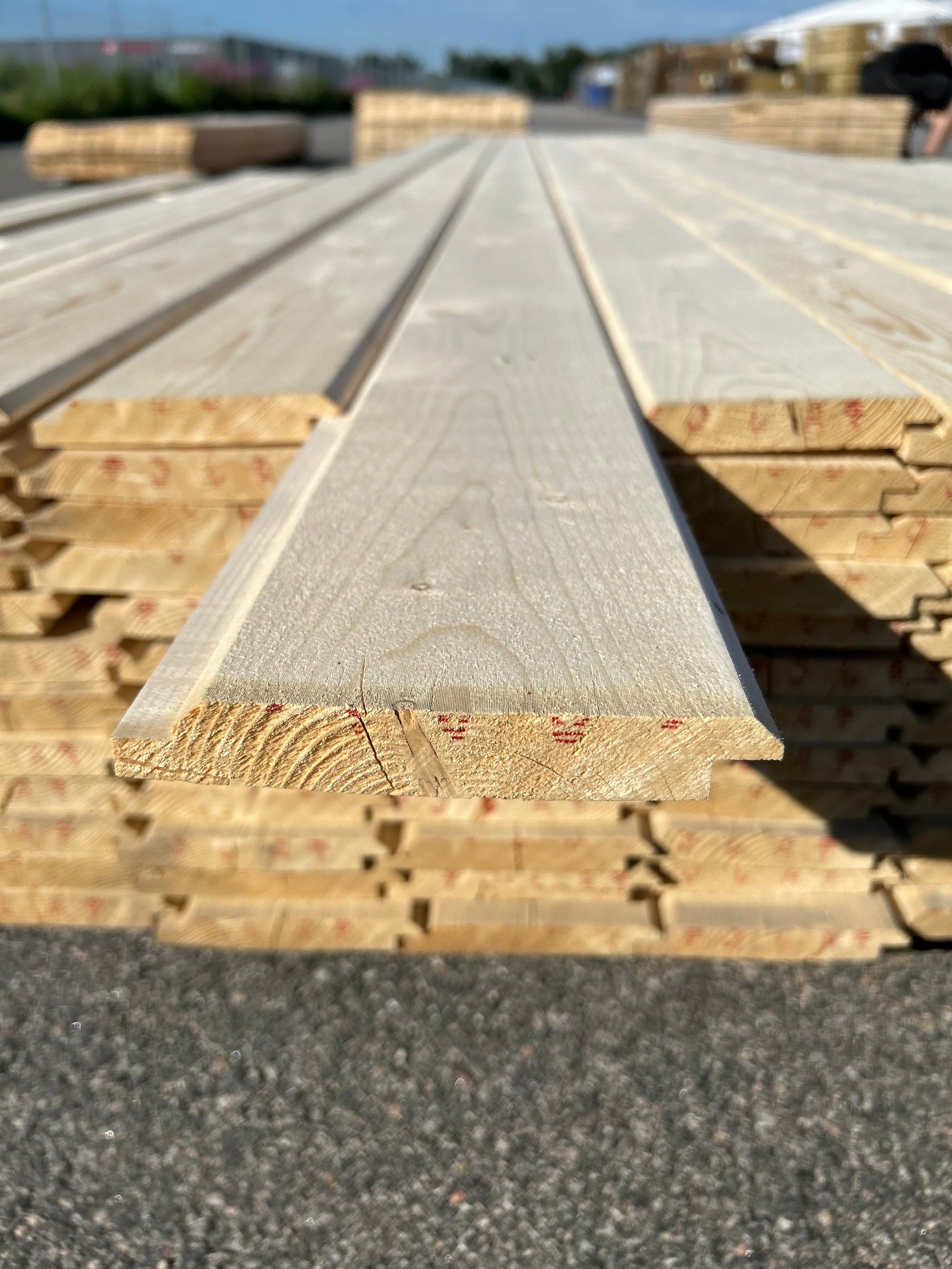 Paket Ytterpanel Dubbelfasspont 22x145mm, 96st 4.80m Obehandlad