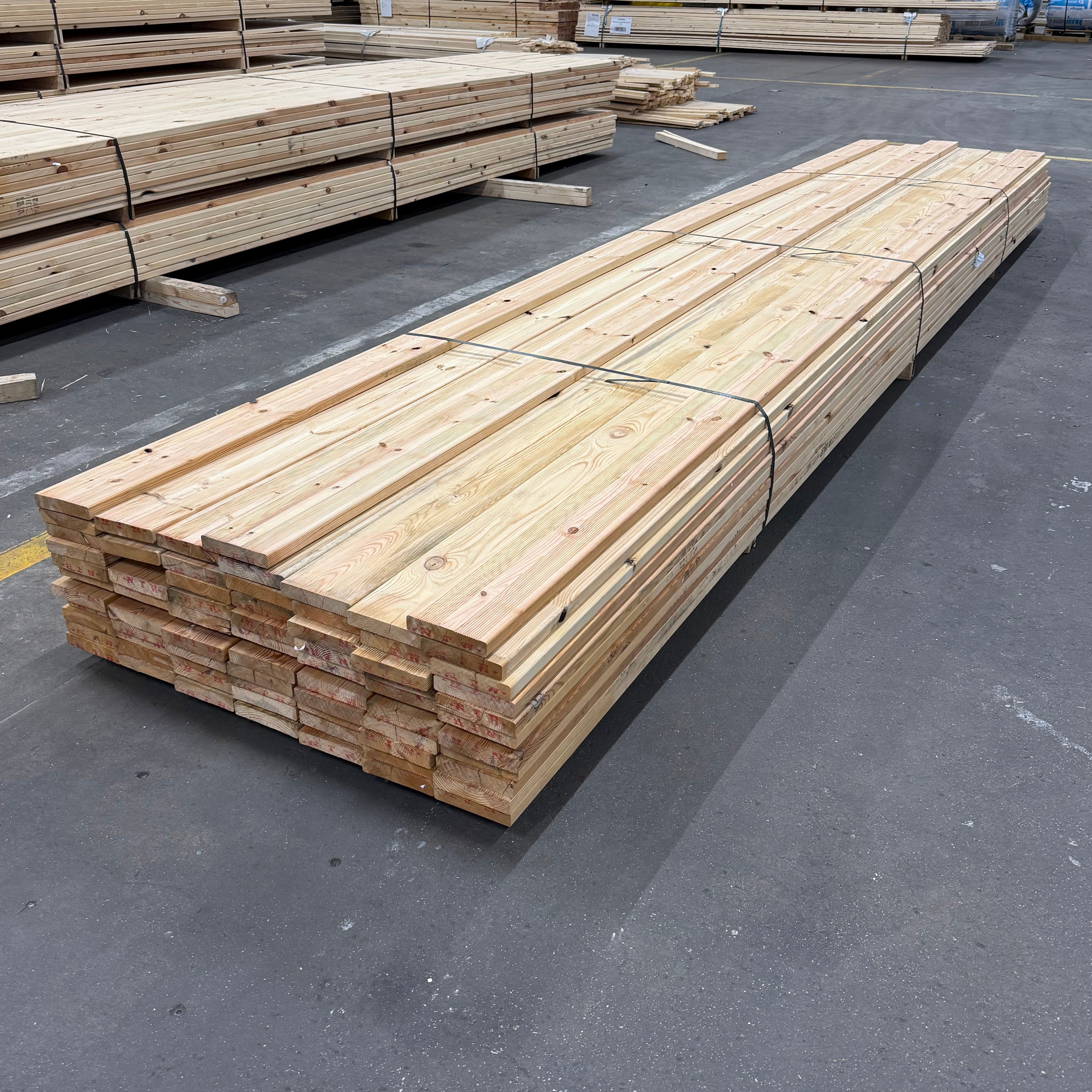 Paket Rillade Brädor 27x145mm 5.10- 73st (Furu) B- sortering