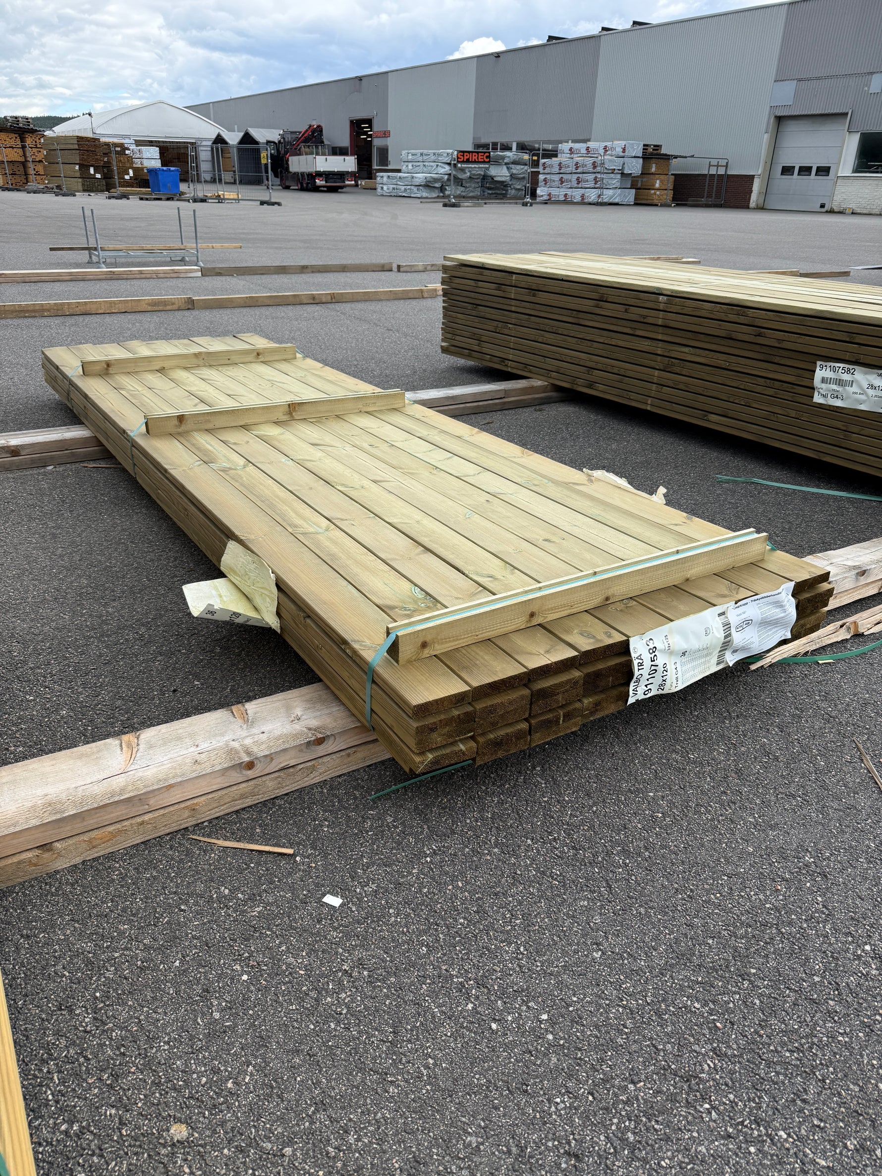 Paket Tryckimpregnerad Trall 28×120 mm, 45st 3,60 m (G4-3)
