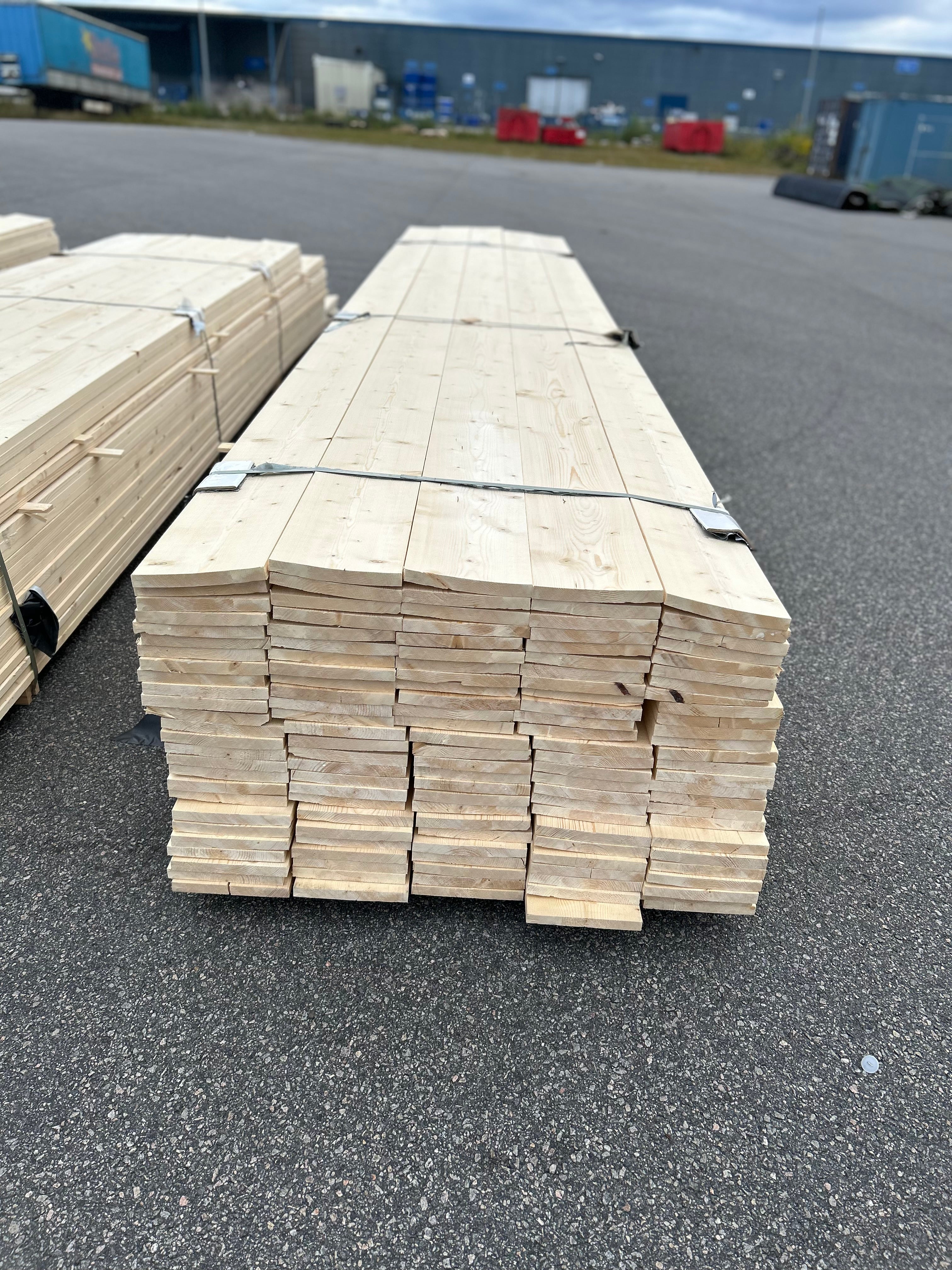Paket Finsågad Panel 22x195mm 130st 5.40m – Andra sortering