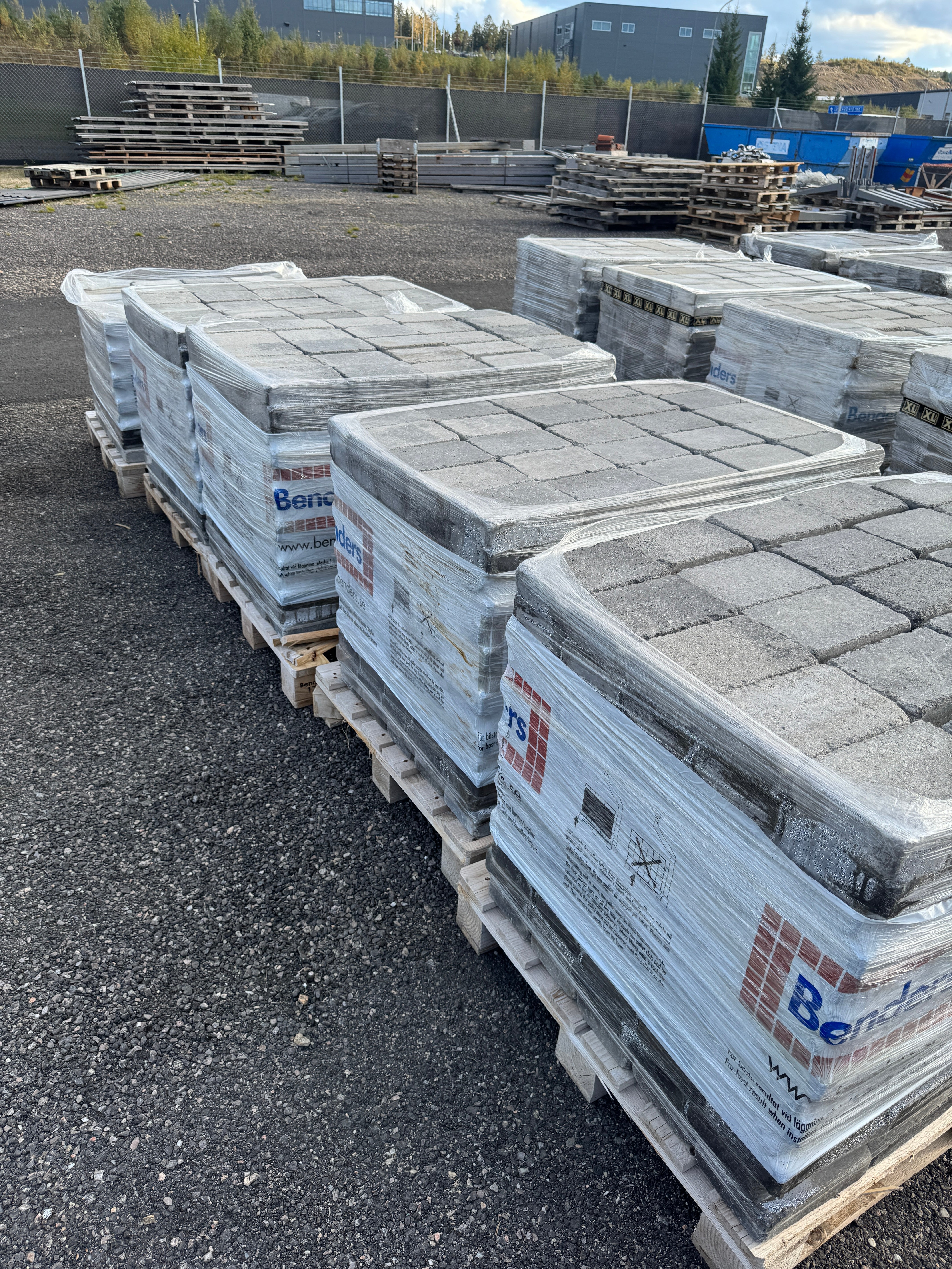 5 Pall Marksten Labyrint Antik Hel 210x140x50mm Gråmix&nbsp;