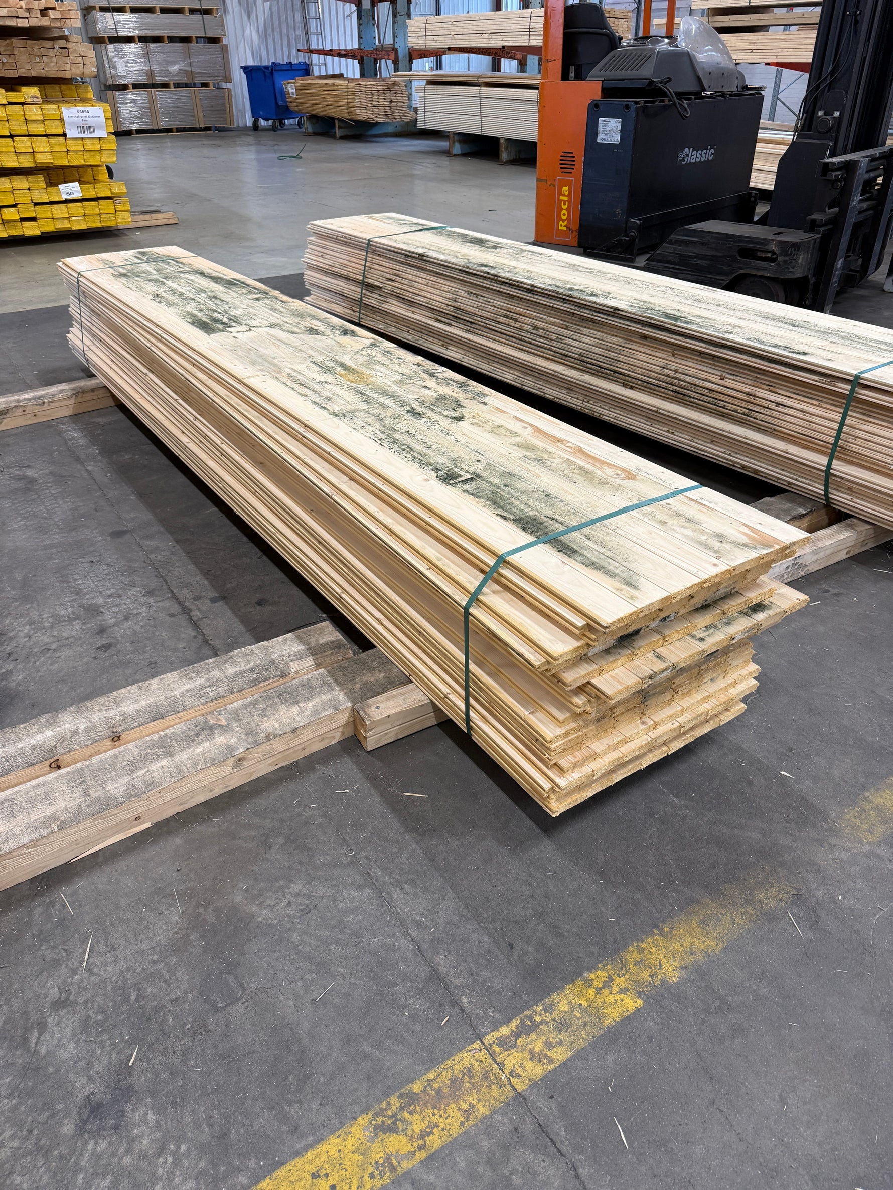 Parti Råspontluckor 20x540x3600mm 20st (Mögelskadat)