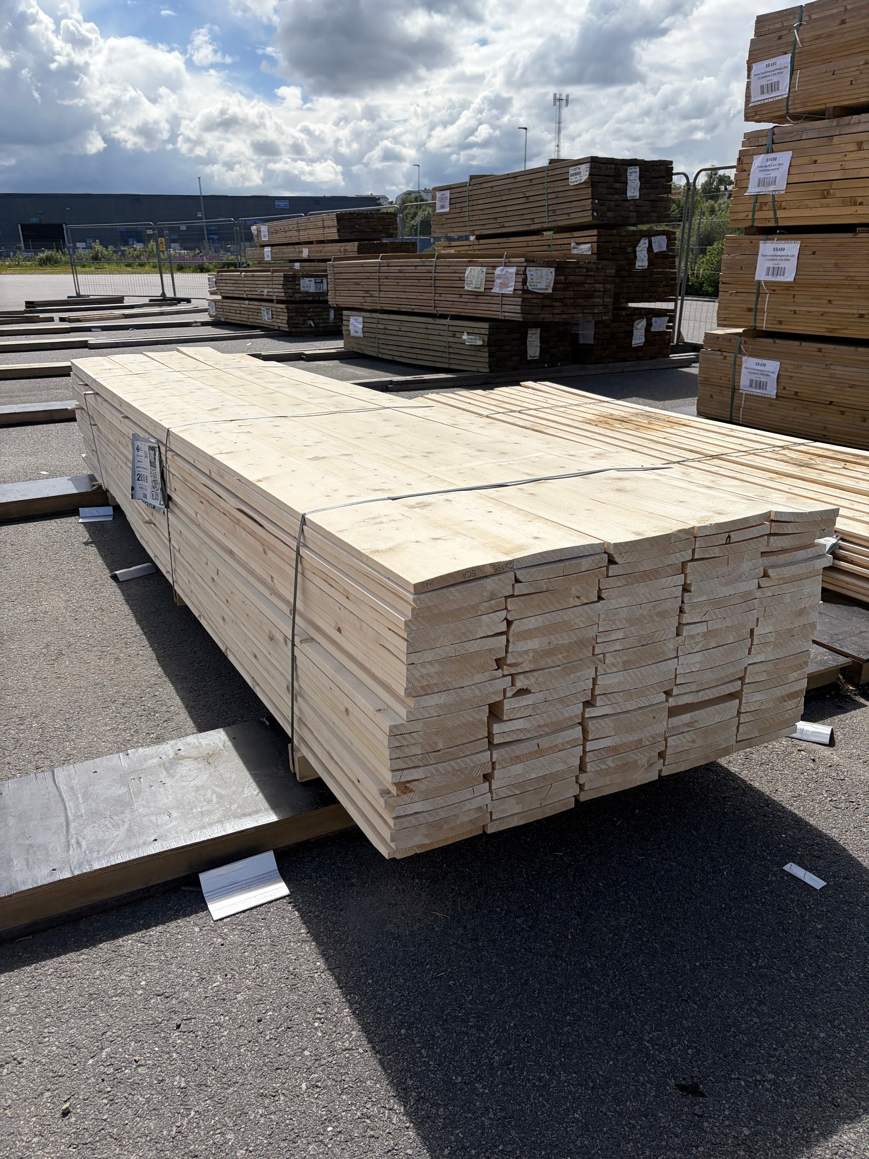 Paket Ytterpanel 22x195mm, 120st 3,60–4,20m (Andra sortering)