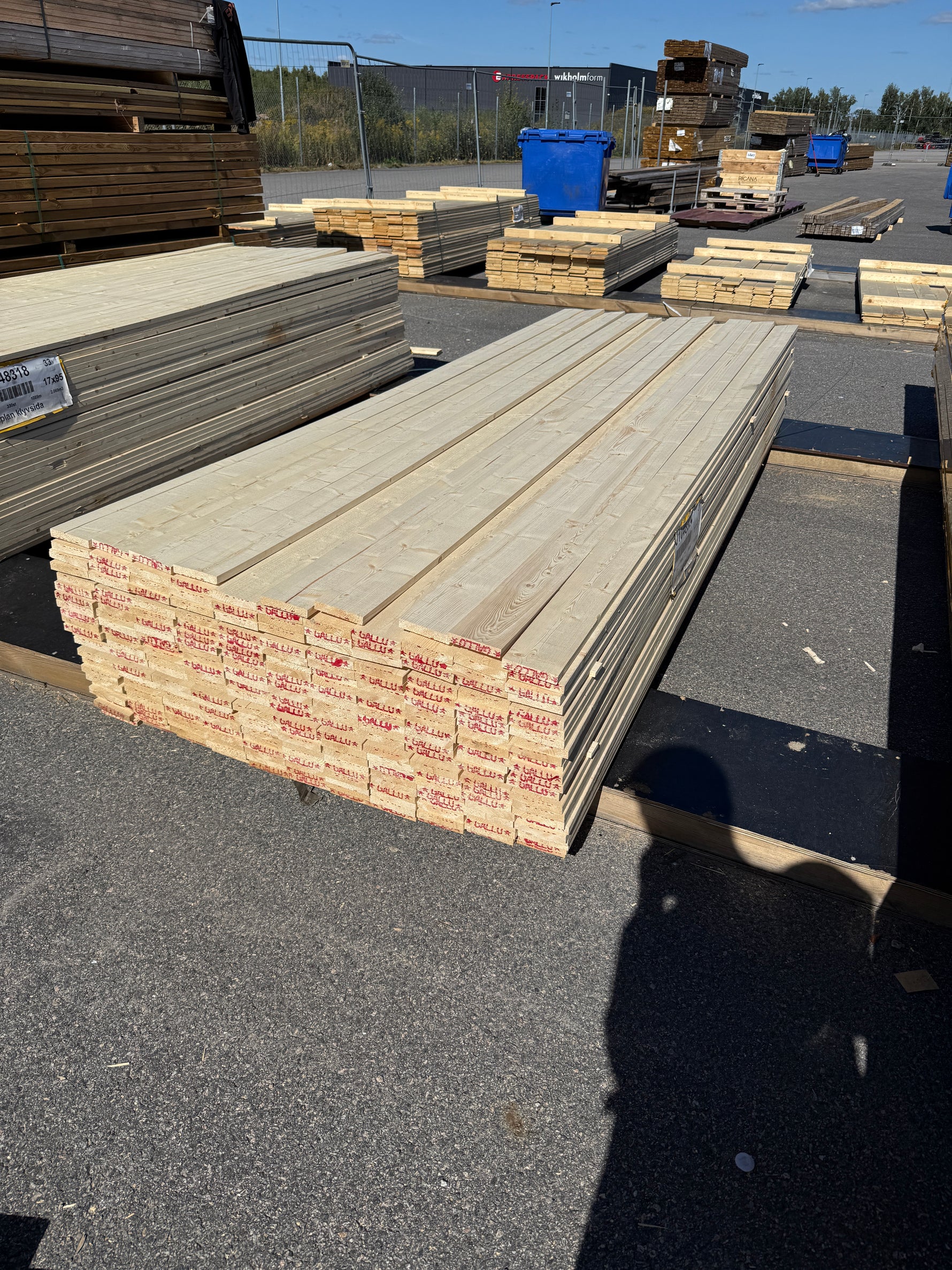 Parti Finsågade Brädor 17x95mm 3,00m 240st Gran- Obehandlad