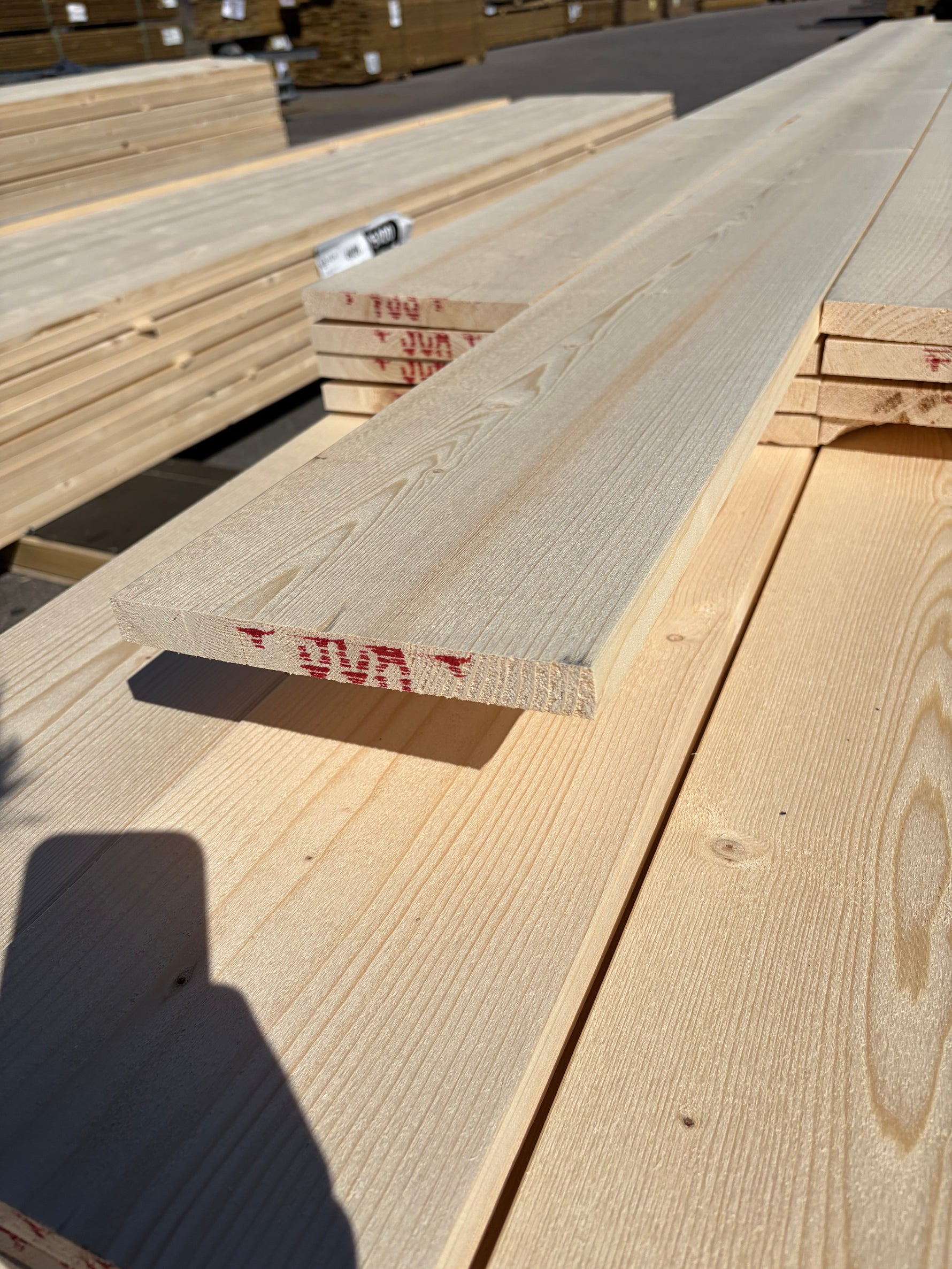 Paket Finsågade Brädor 22x195mm, 130st (4.2–5.4m) Andra Sortering