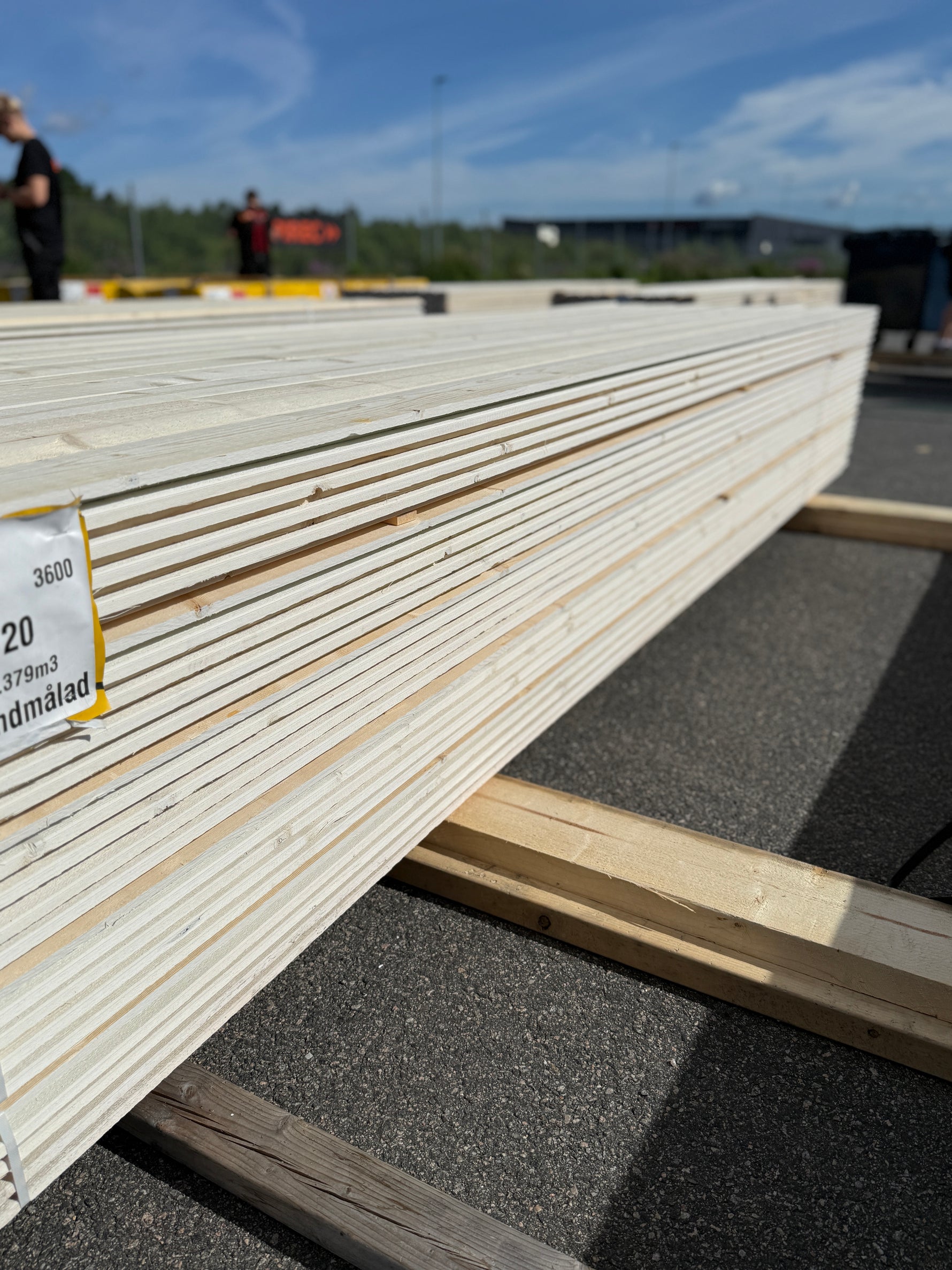 Paket Ytterpanel Enkelfas Halvspont 22x120mm, 225st 3.60m Grundmålad Vit&nbsp;