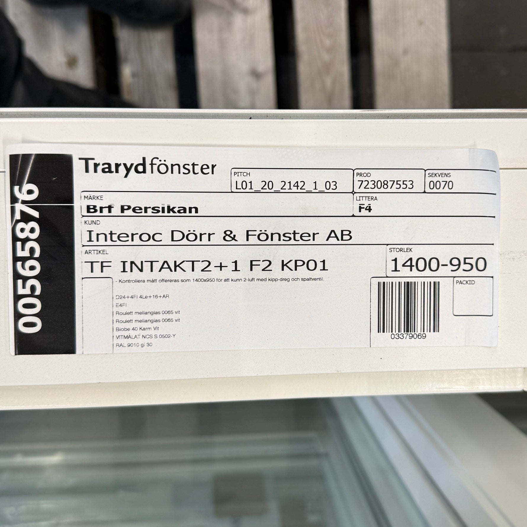 Fönster "Trarydfönster" 1400x950mm Nya/Oanvända