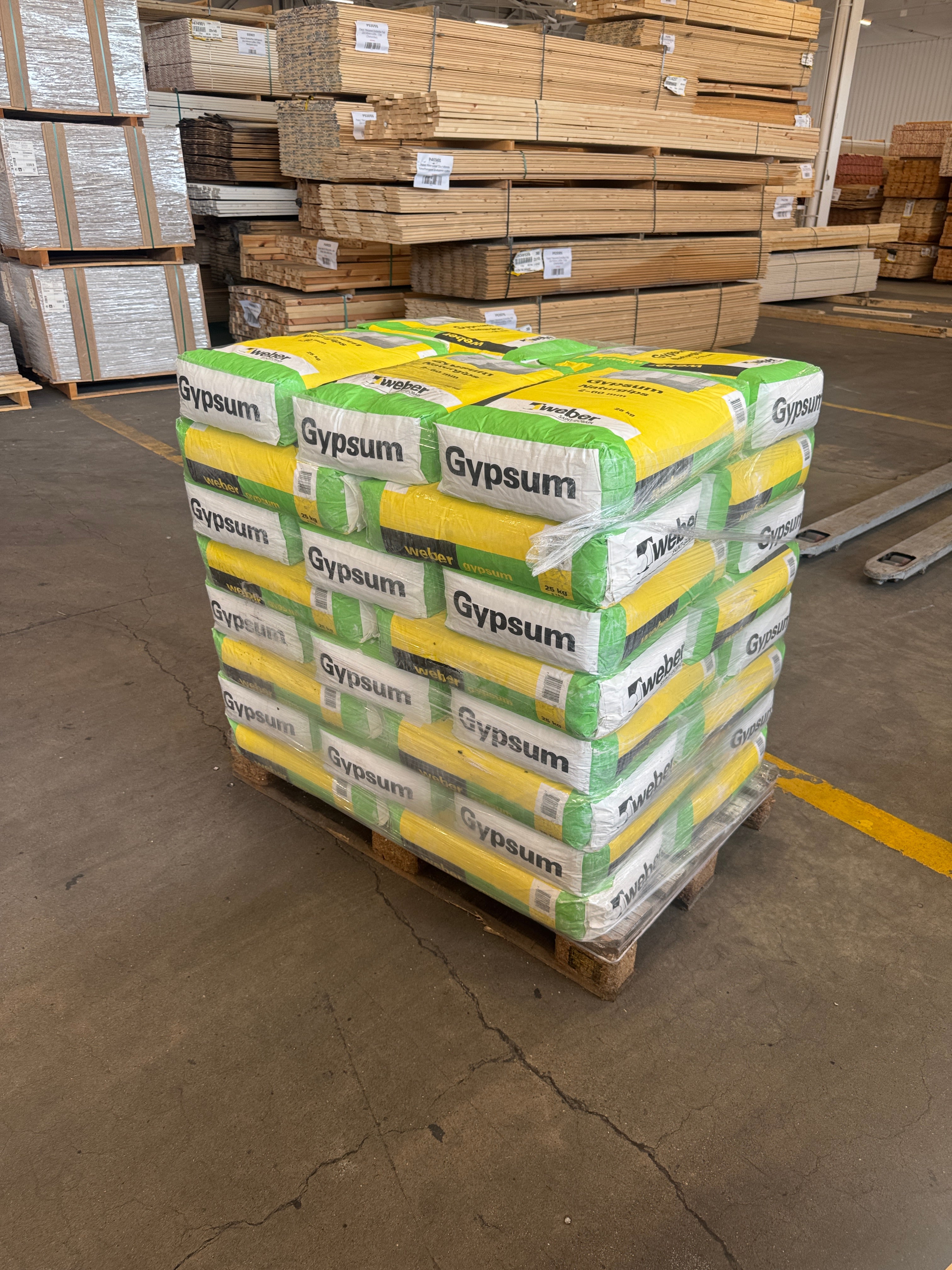 Pall Gypsum Naturgips 2–60 mm 25 kg – 40 säckar