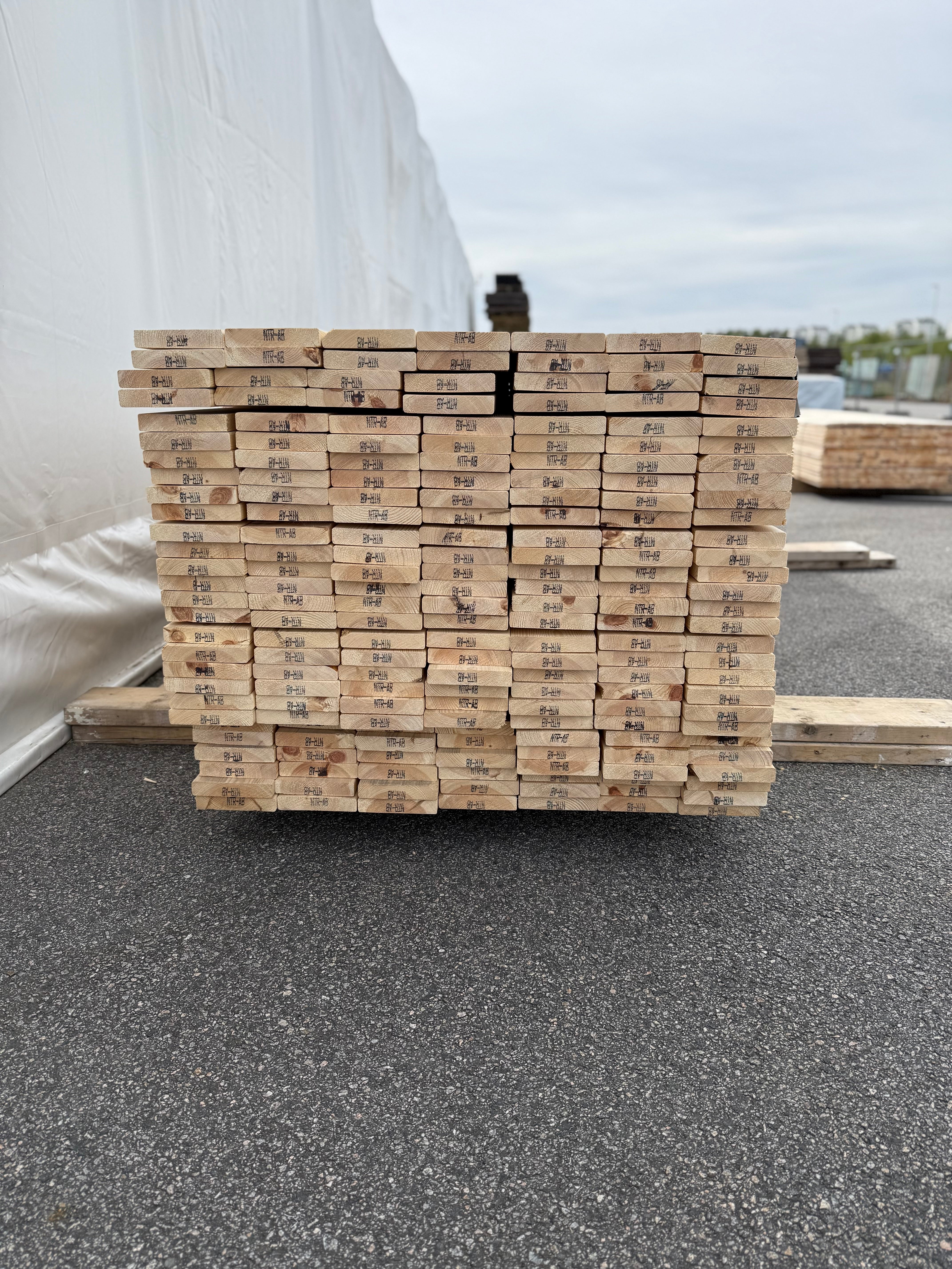 Hyvlad 27x145mm – Obehandlad Furu (Andrasortering)