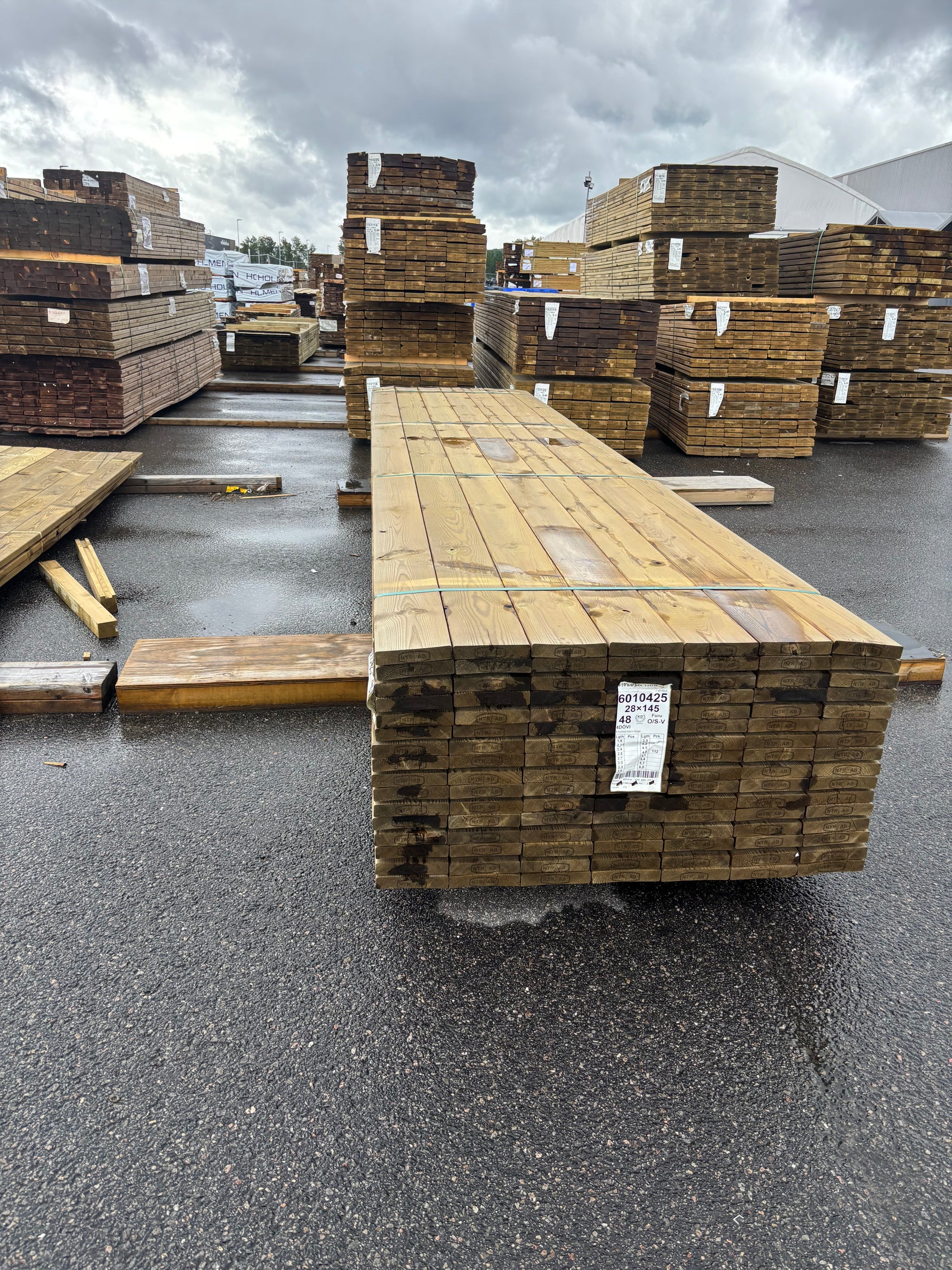 Paket Trall Furu 28x145mm 4,80m 112st Impregnerad B-kvalitet