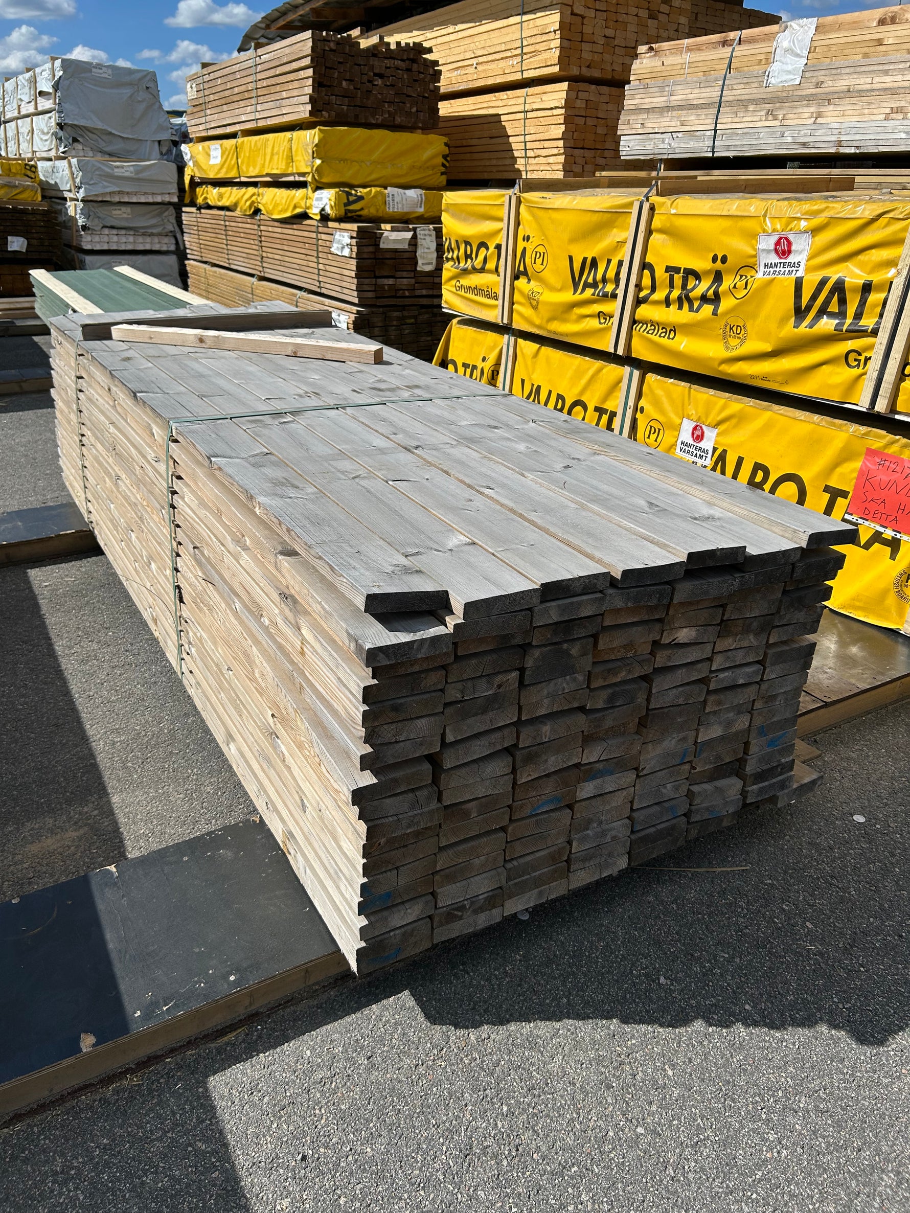 Paket Tryckimpregnerad Trall 34x145mm 3,30m 119st Furu (Väderbitet)