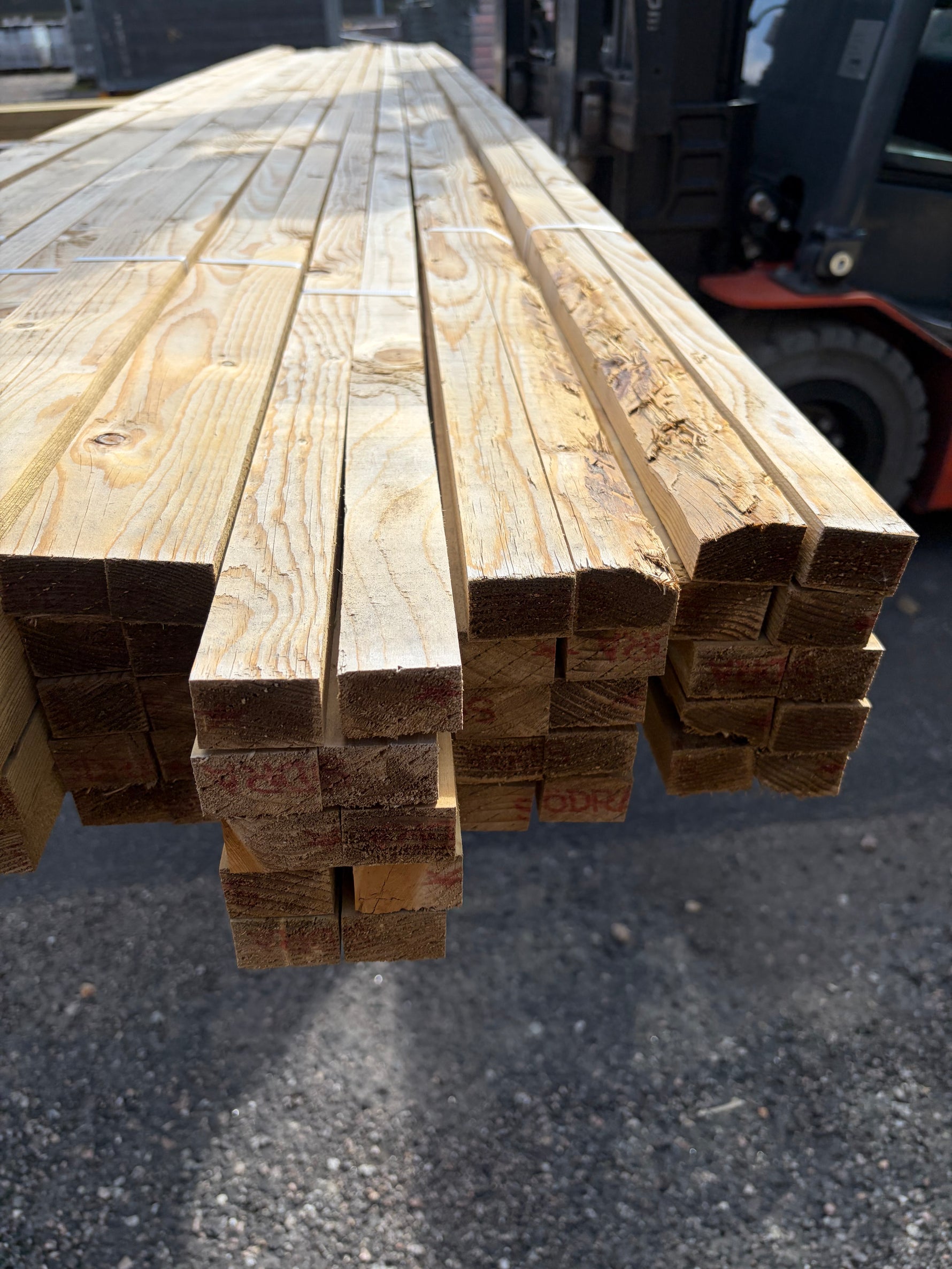 Paket tryckimpregnerad Läkt 25x36mm, 4,2 m - 80 st