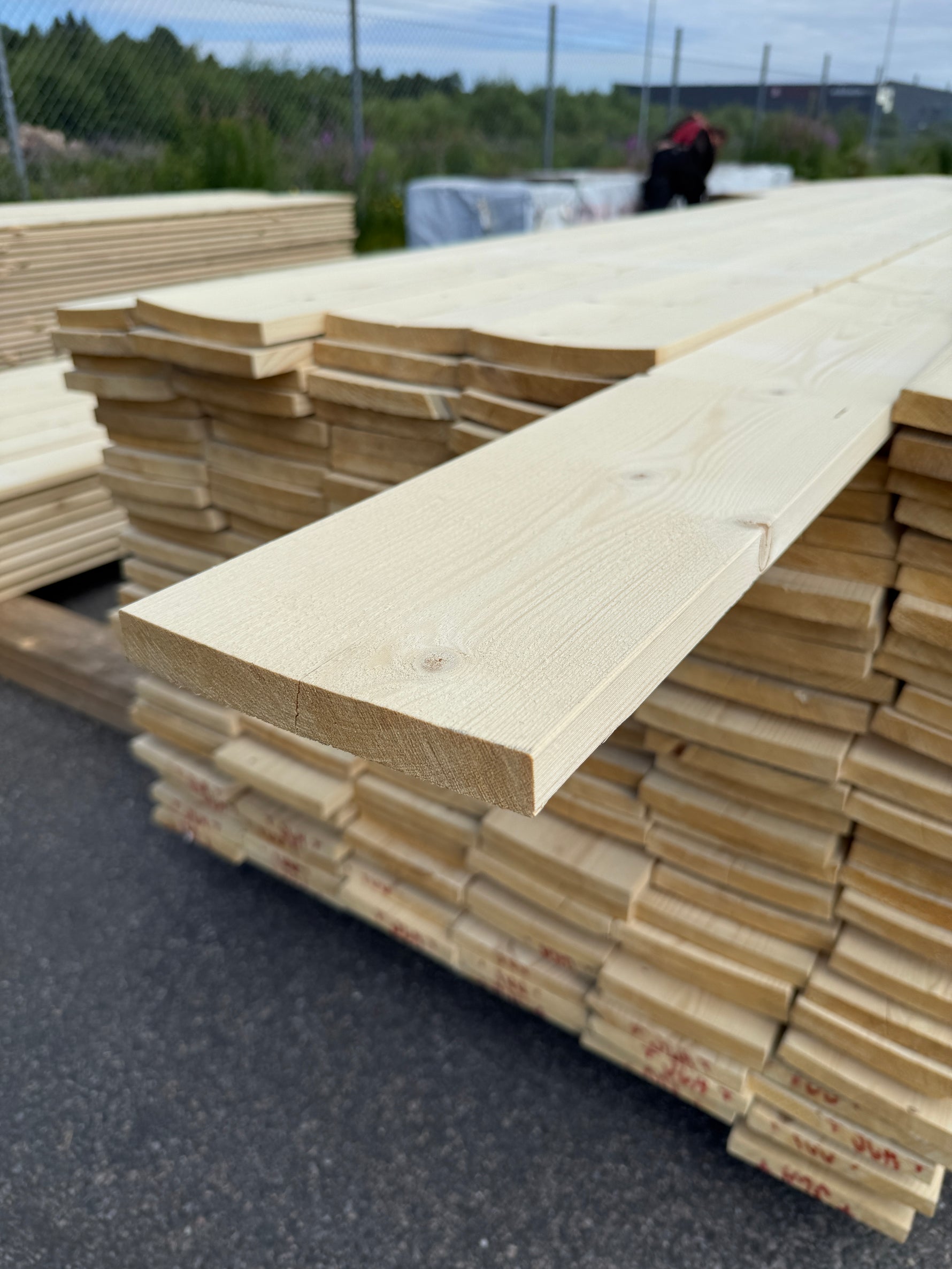 Paket Finsågade Brädor 22x170mm, 156st 3.0m- Obehandlade