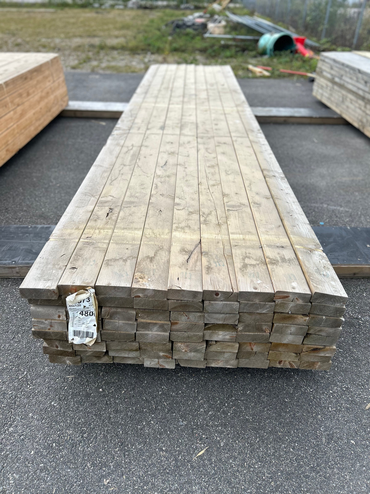 Paket Tryckimpregnerade Reglar 45x120mm 4,80m 72st