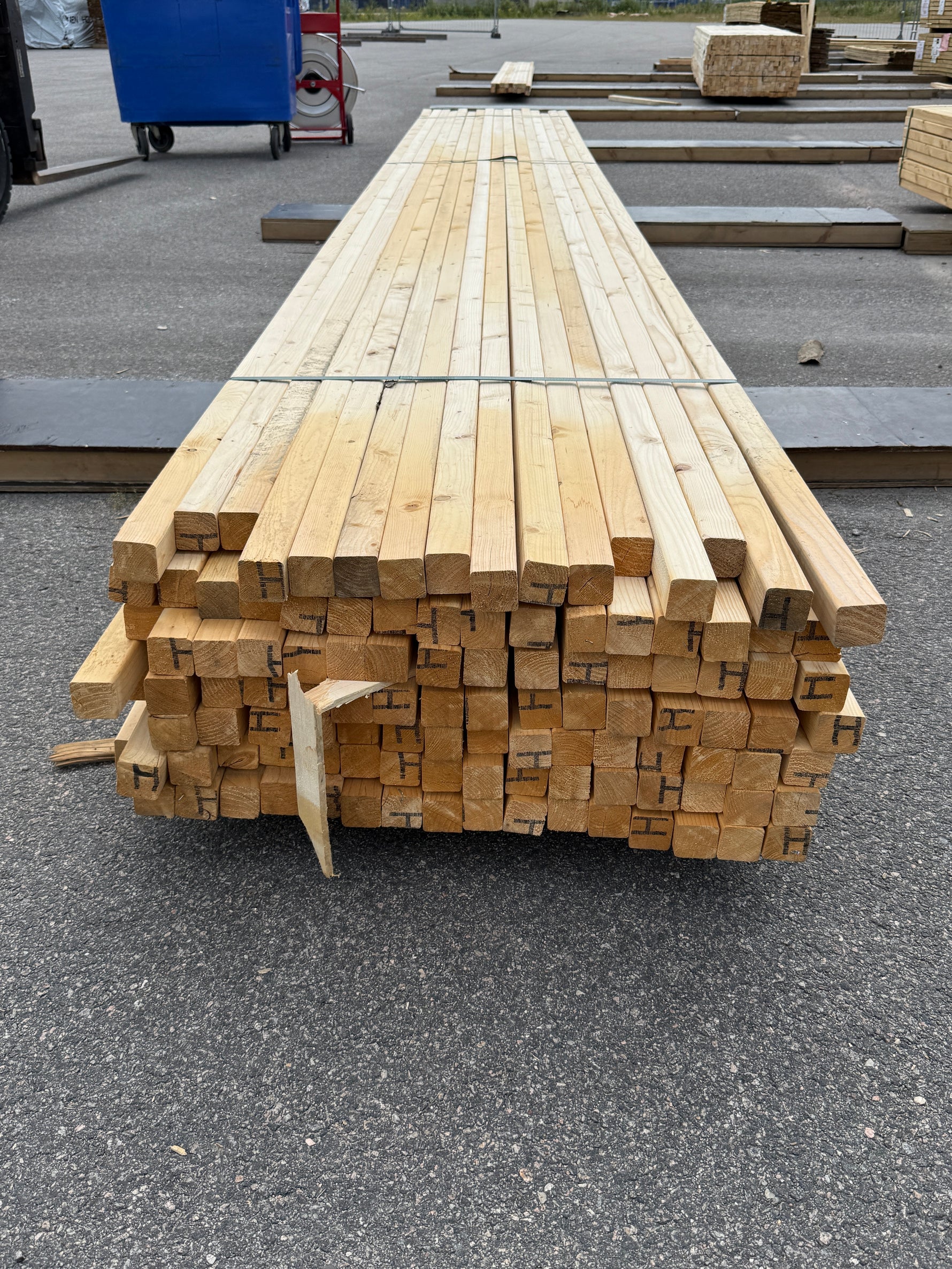 Paket Reglar 45x45 mm – 112 st (5,40 m, Gran)