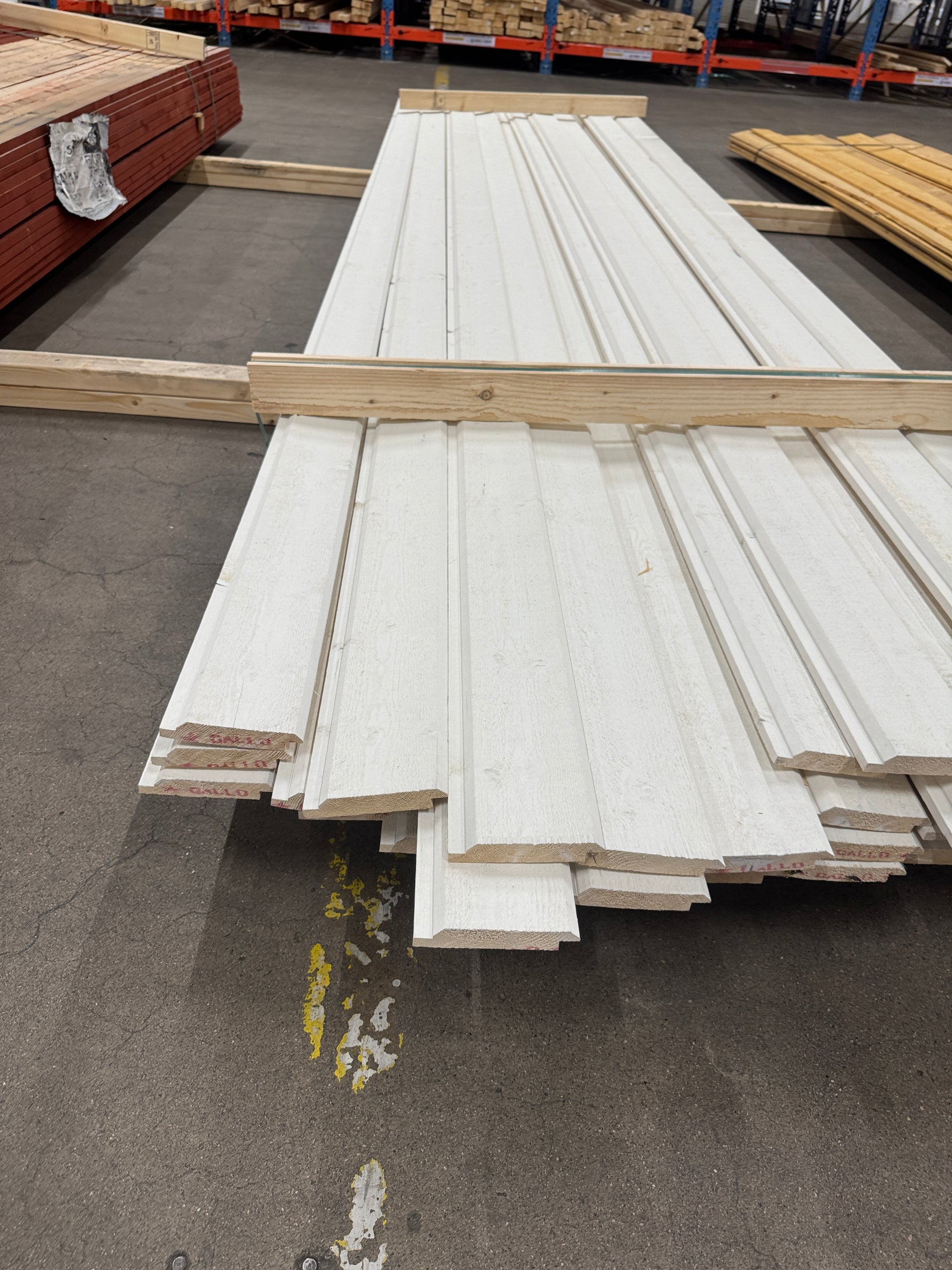 Paket Ytterpanel Dubbelfas Fals 22x120mm 4,50m – 53 st Vit