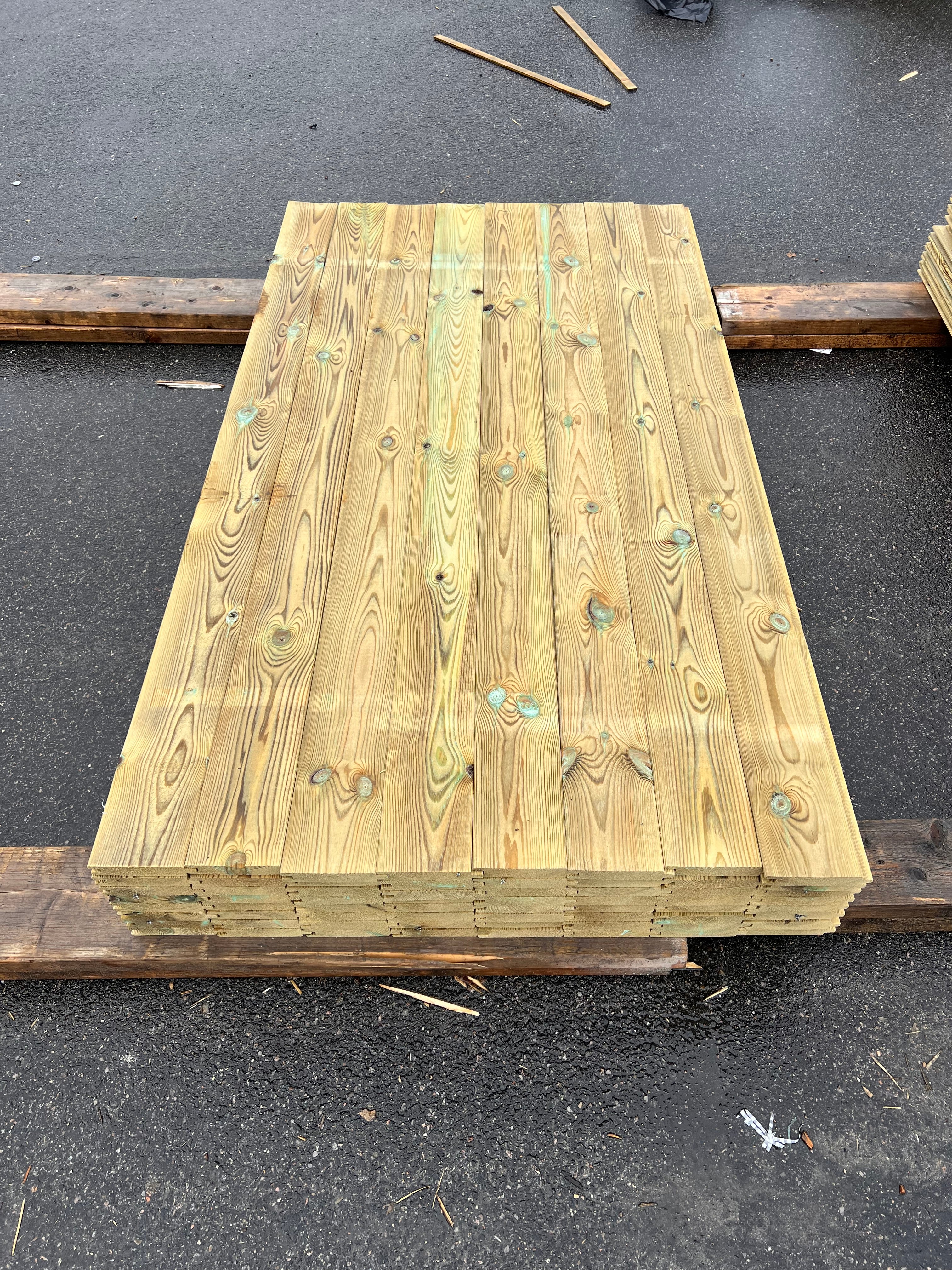 Paket Panel Spontad 27x145mm – 64 st 2.0m Tryckimpregnerad B-sort