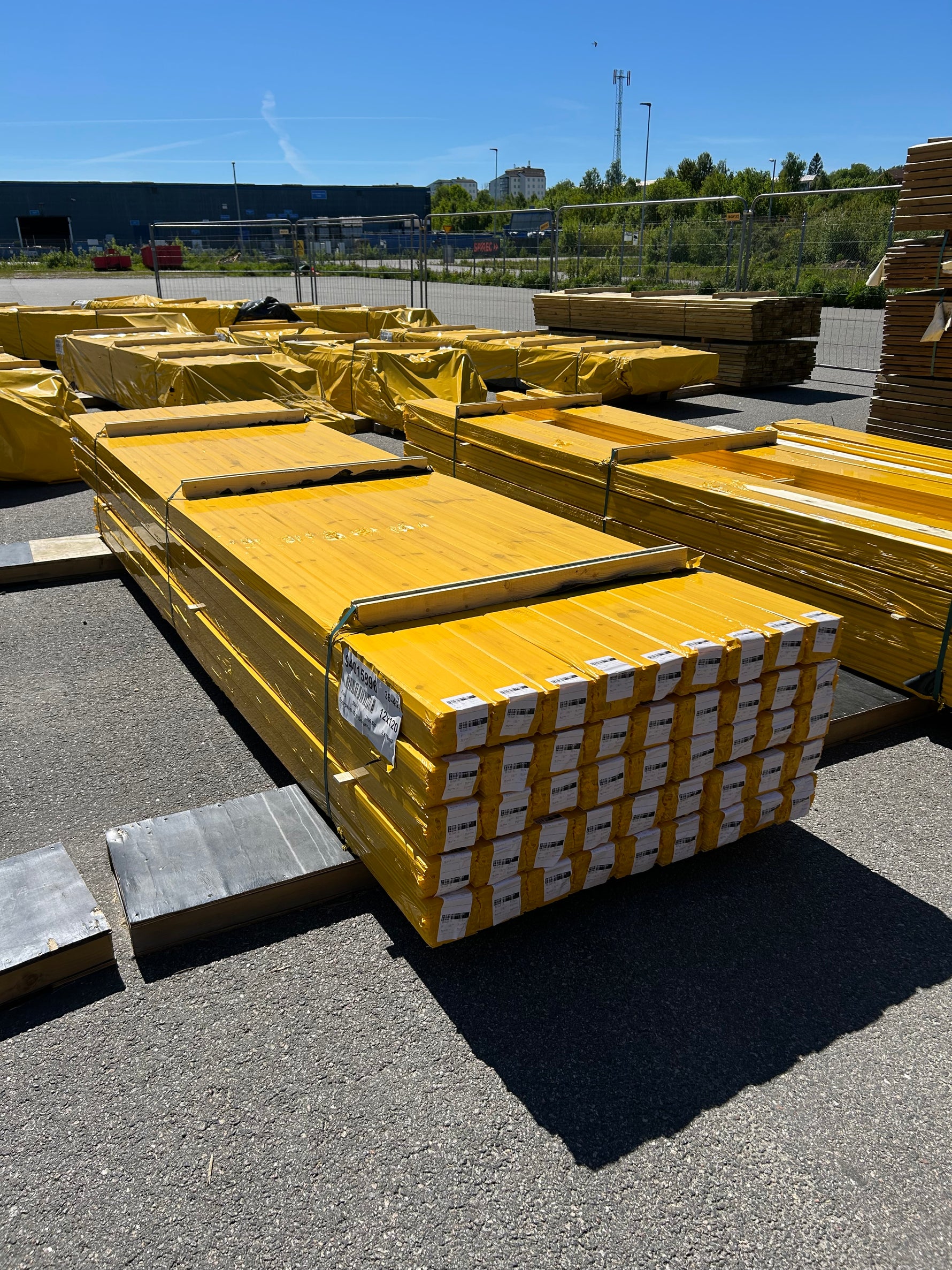 Parti Spårpanel 12x120mm Furu, 152kvm 3.56–4.18m (Sekunda)