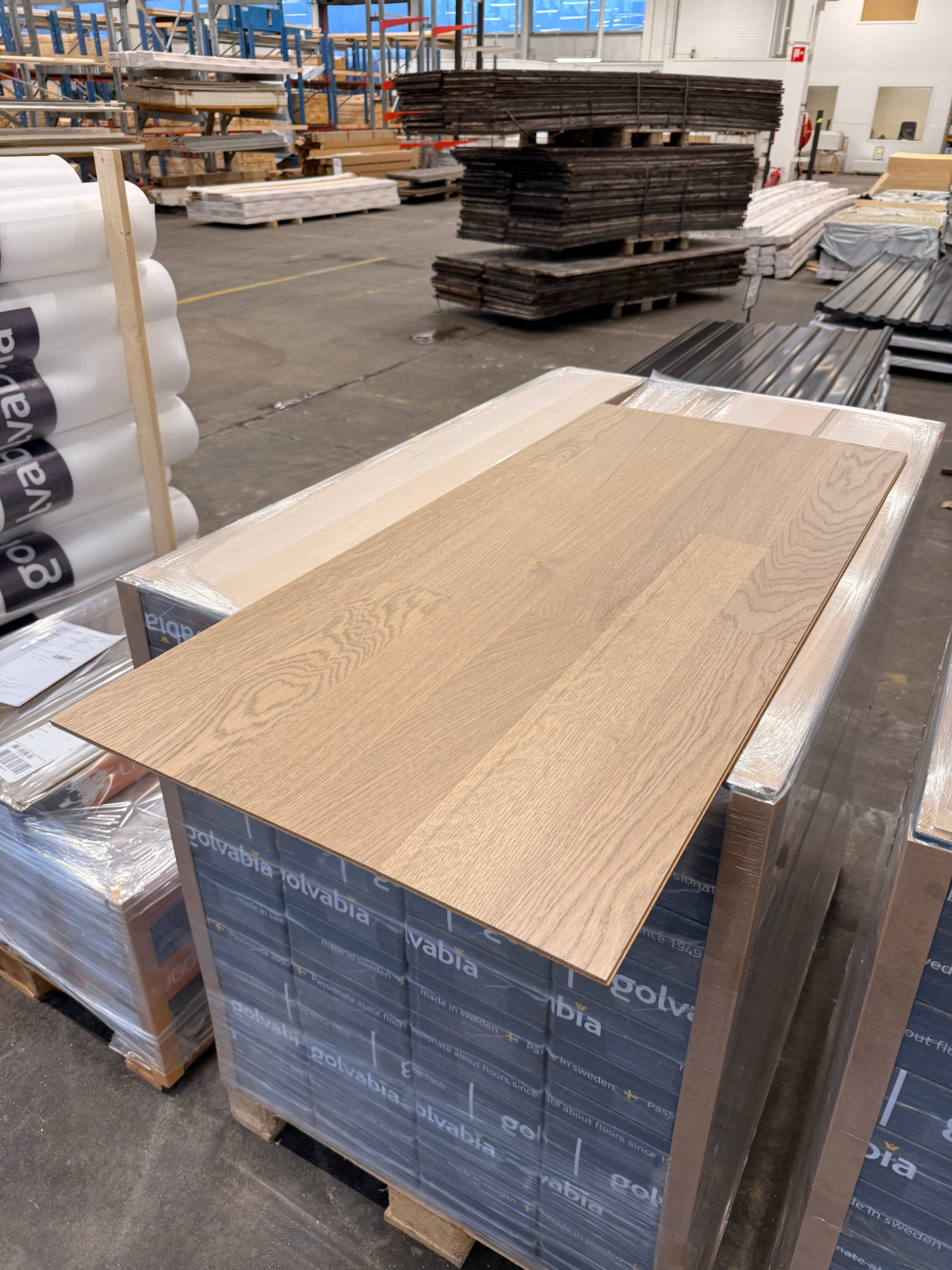 Parkettgolv Ek Elegant Grå – 2-stav