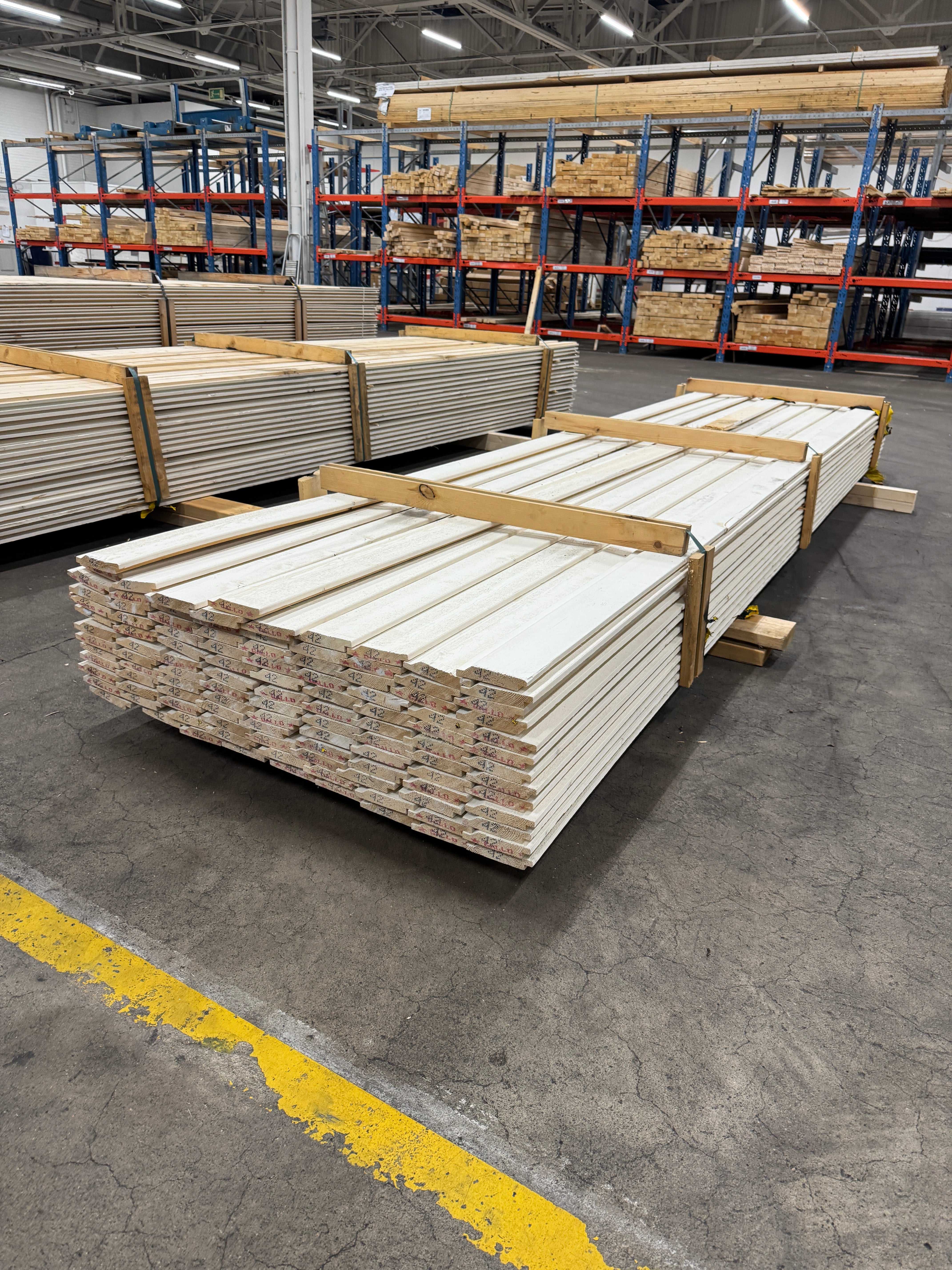 Paket Ytterpanel 22x120mm Vit – 111 st 4,20 m