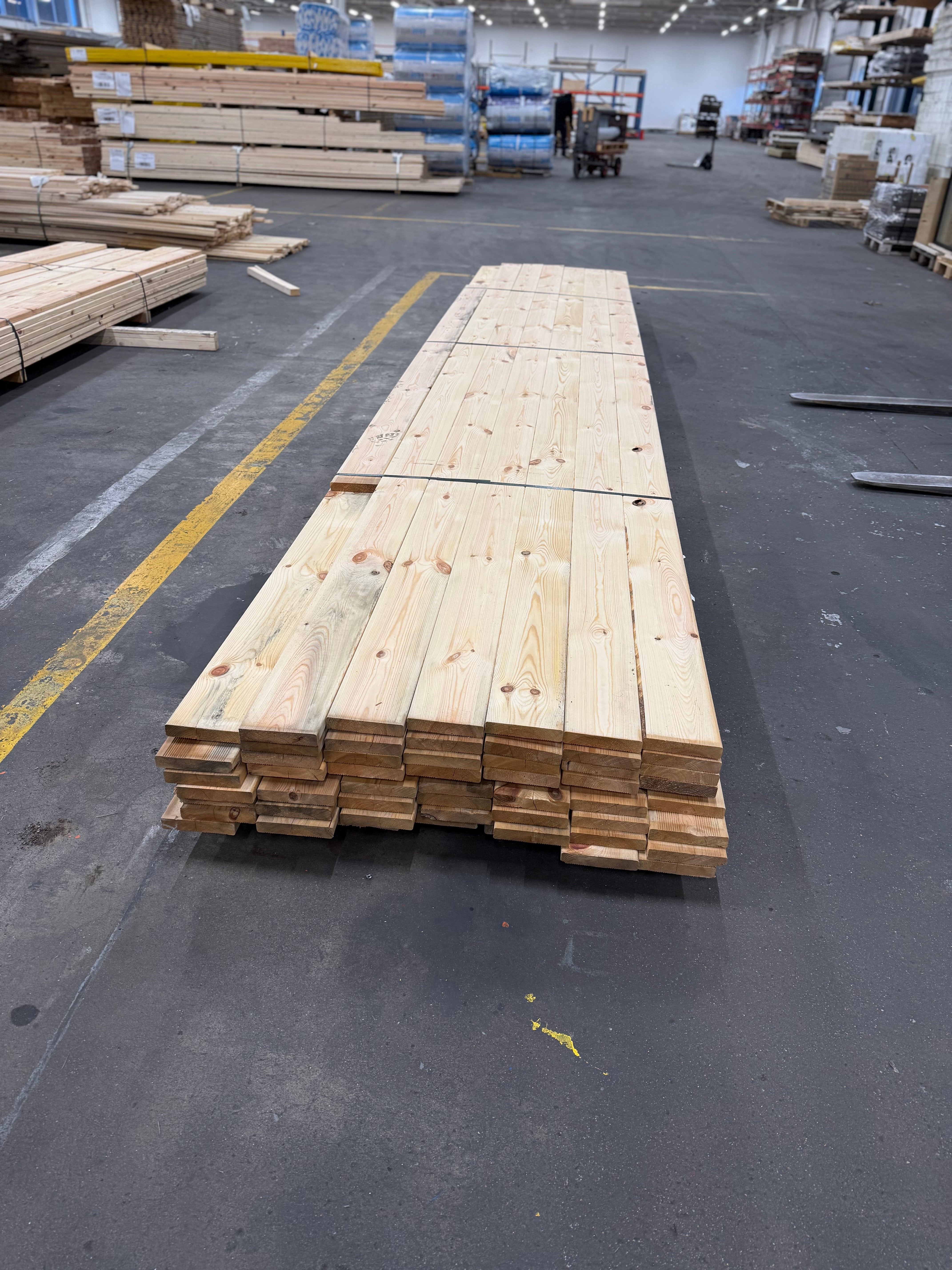 Paket Hyvlade Rillade Brädor 27x145mm (Furu) B- sortering