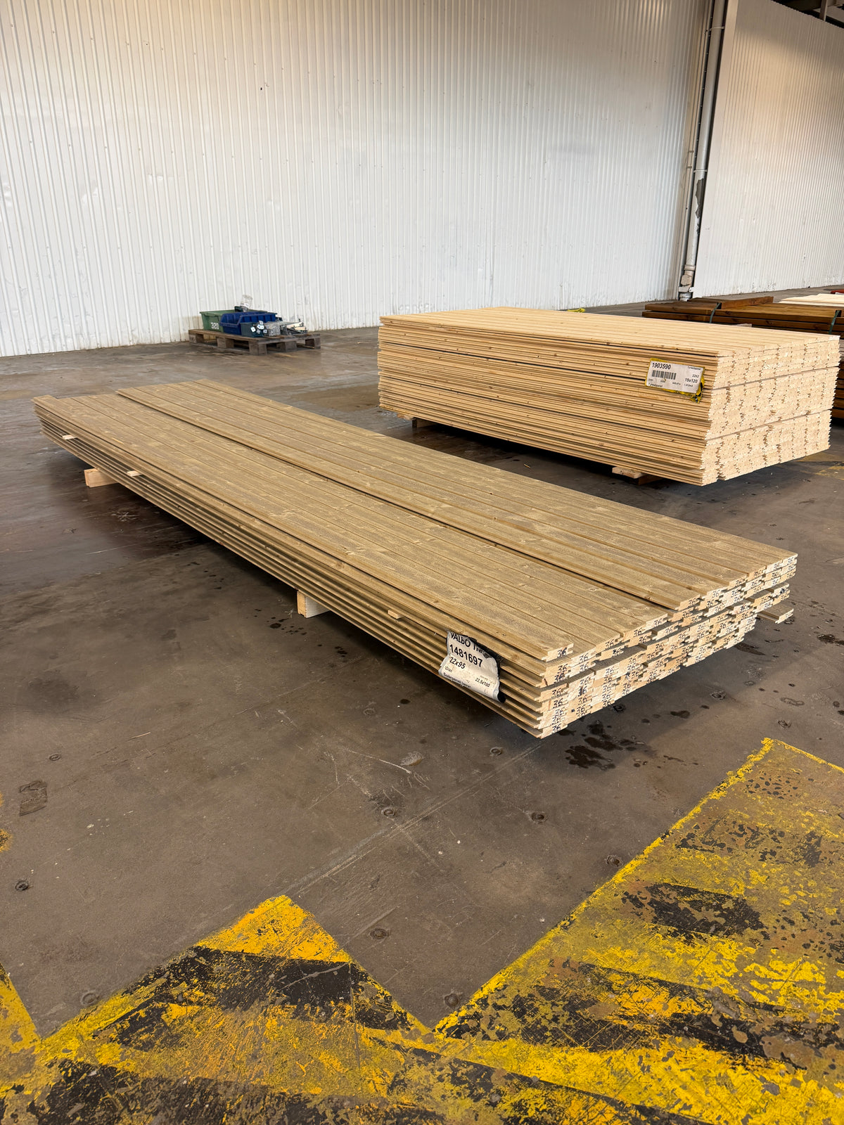 Paket Spårpanel Lasyr 22×95 mm 3,60 m – 84 st