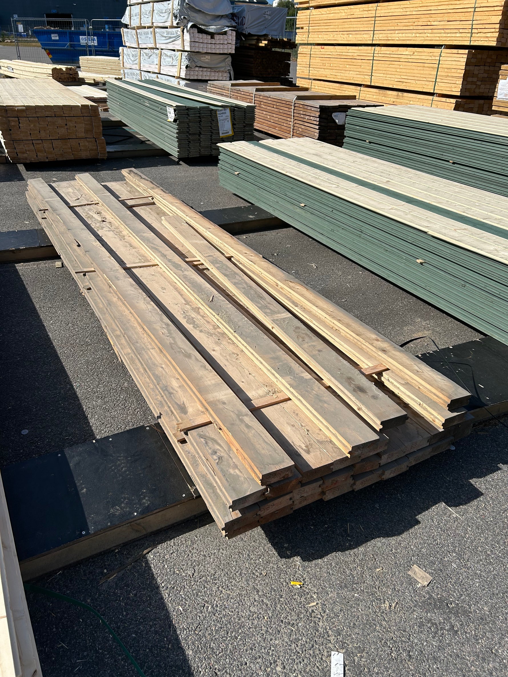 Paket Slätspont 45x120mm 3,90m 28st Väderbitet