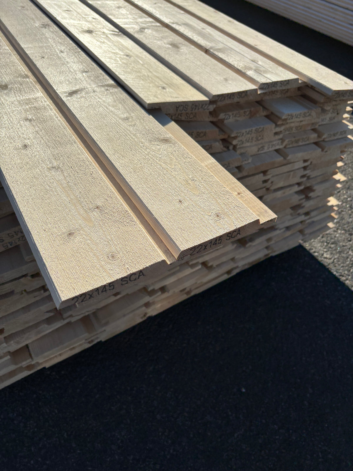 Paket Spårpanel 22x145mm 4,80–5,40m 151st (Andra Sortering)