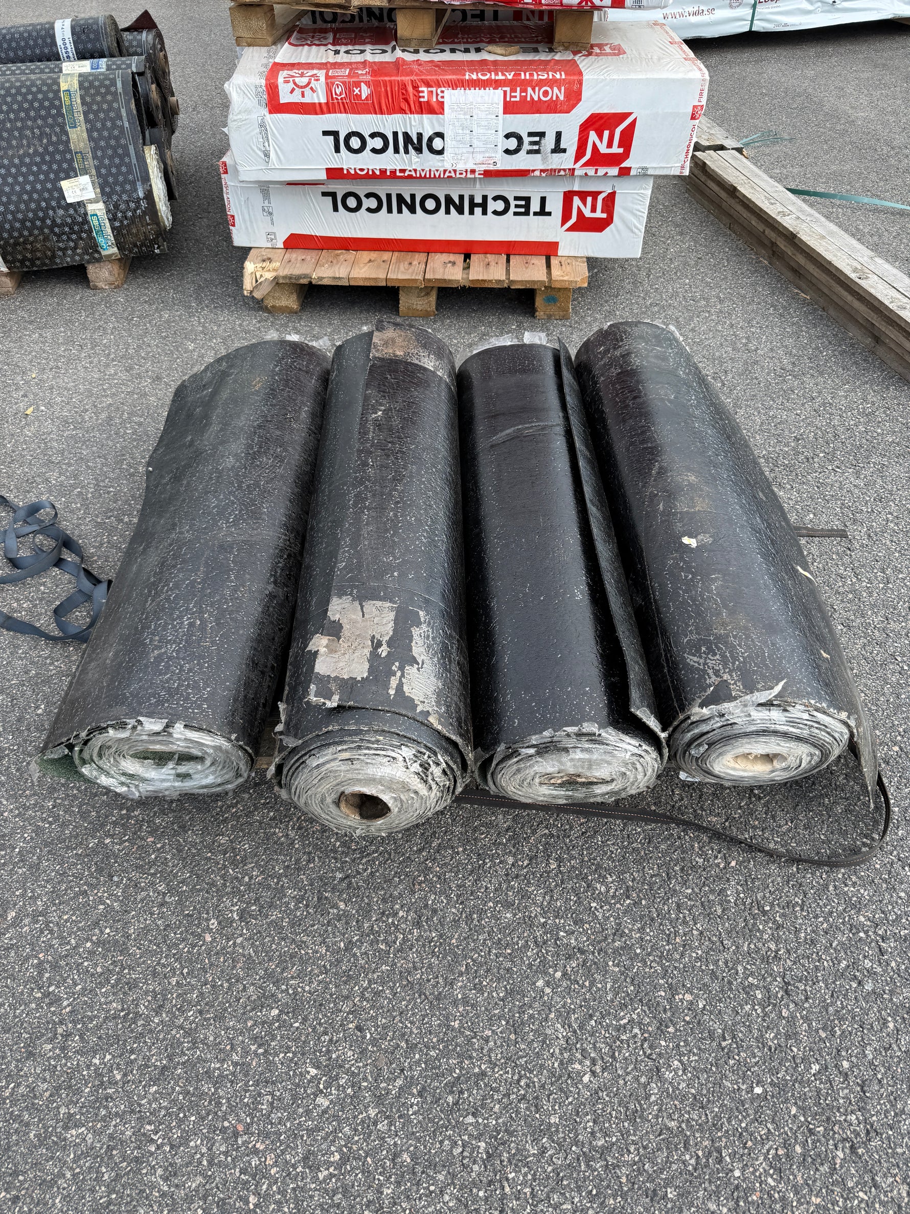 Parti Grön Takpapp, 4st rullar 1x8m