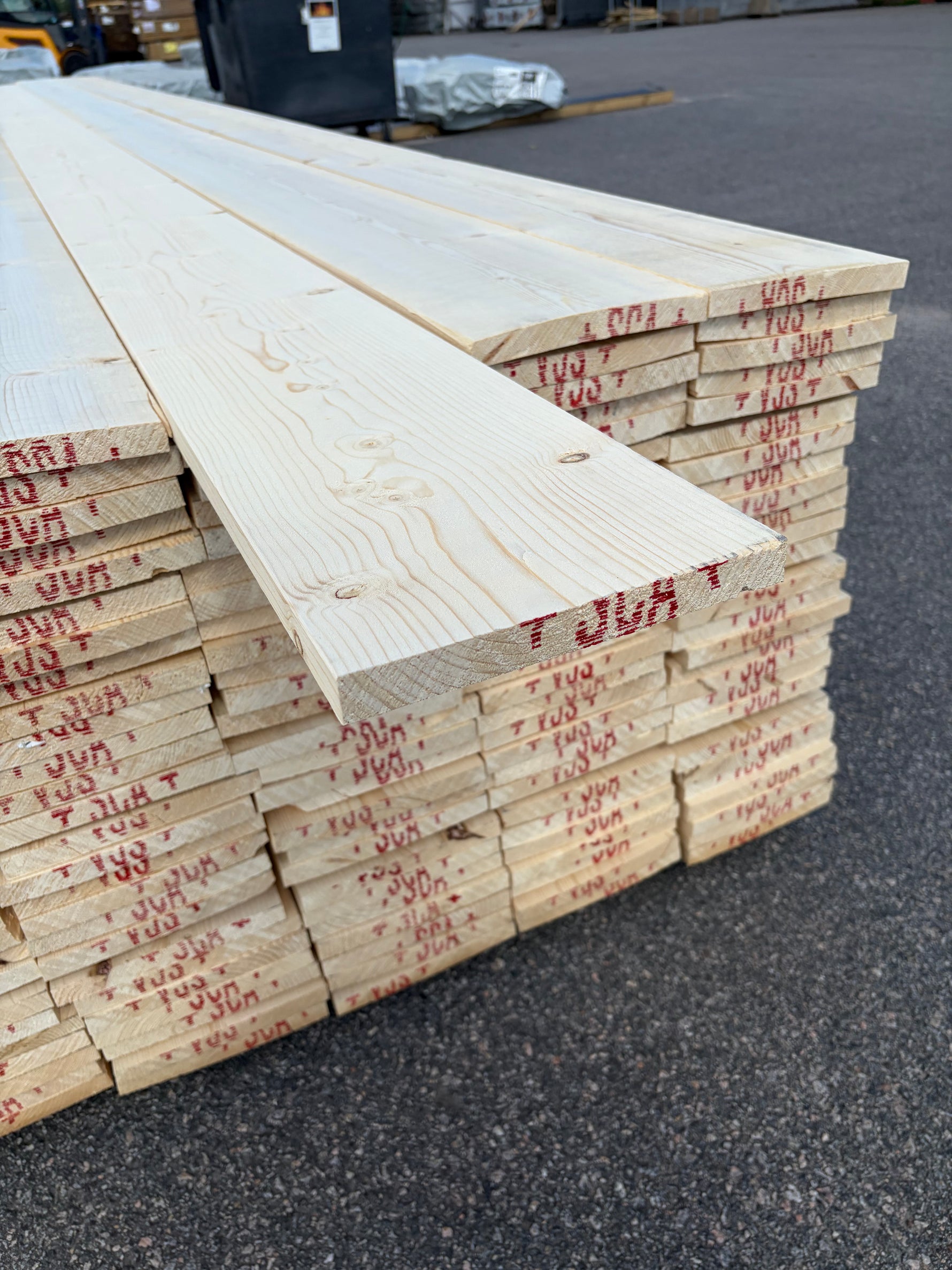Paket Finsågade Brädor 22x195mm, 130st 5,40m (Andra sortering)