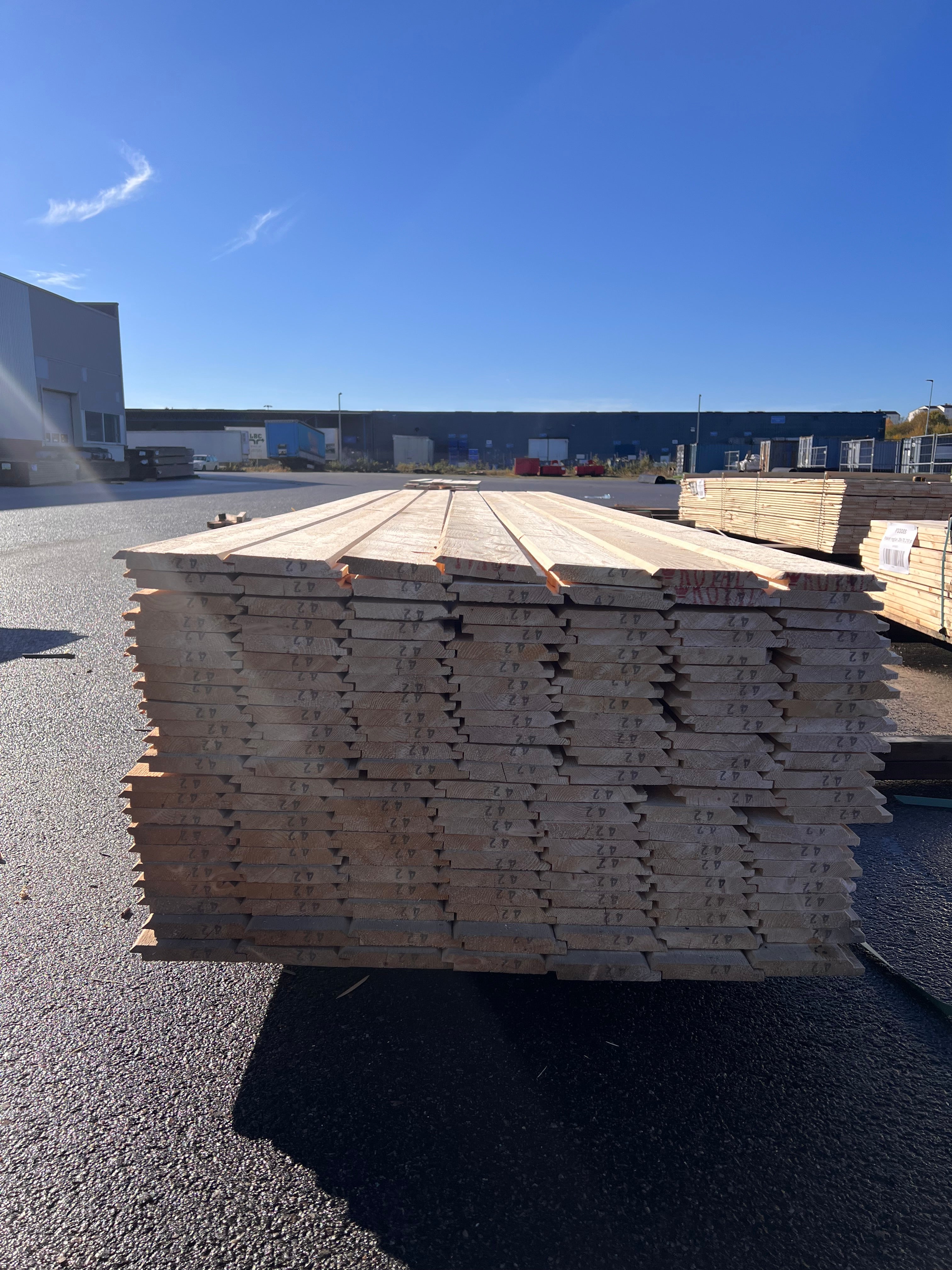 Paket Dubbelfas Halvspont 22x145mm, 154st 4,20m (Obehandlad)