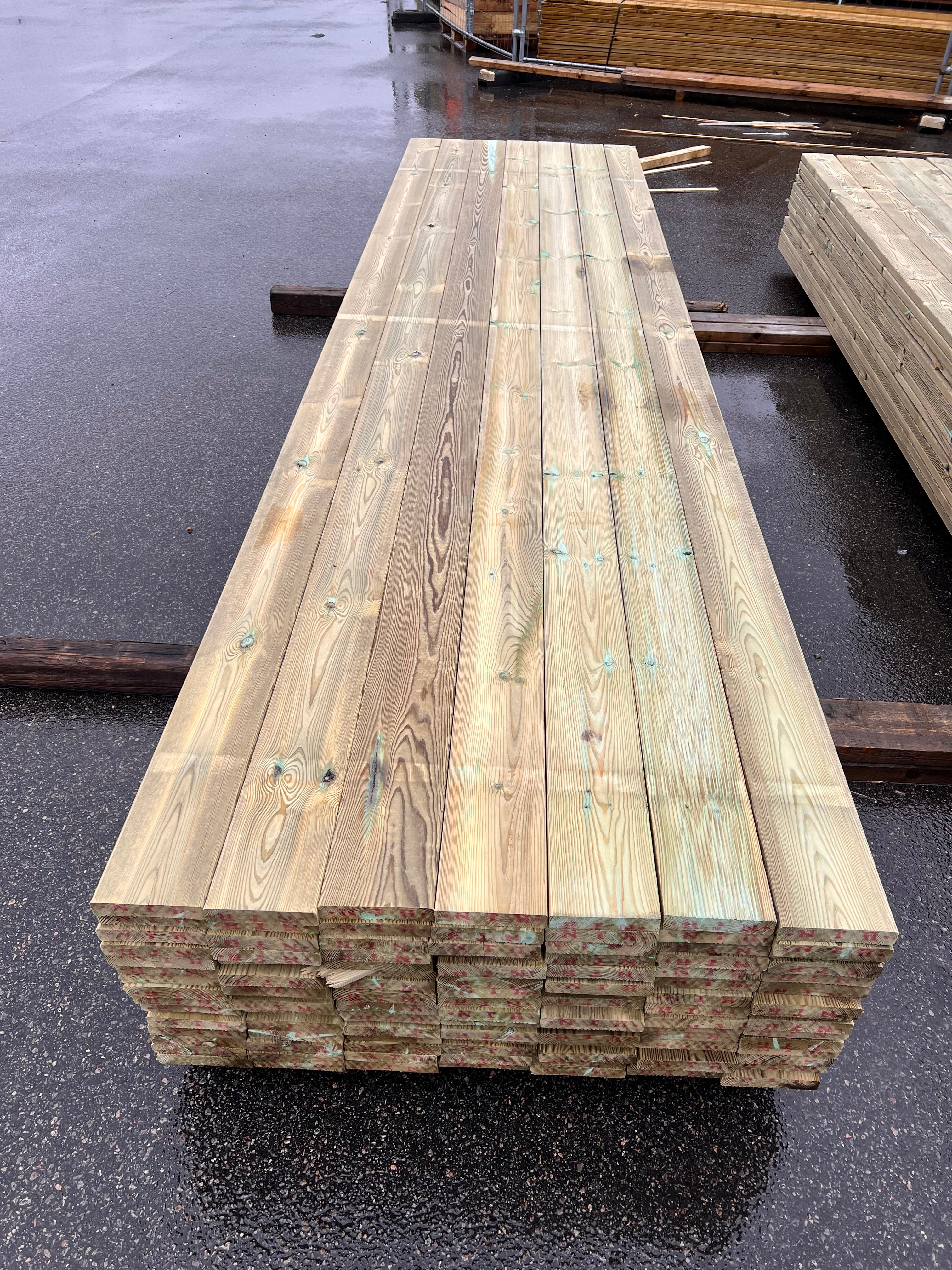 Paket Trall Rillad 28x145mm – 105 st 4.20m Tryckimpregnerad B-sort