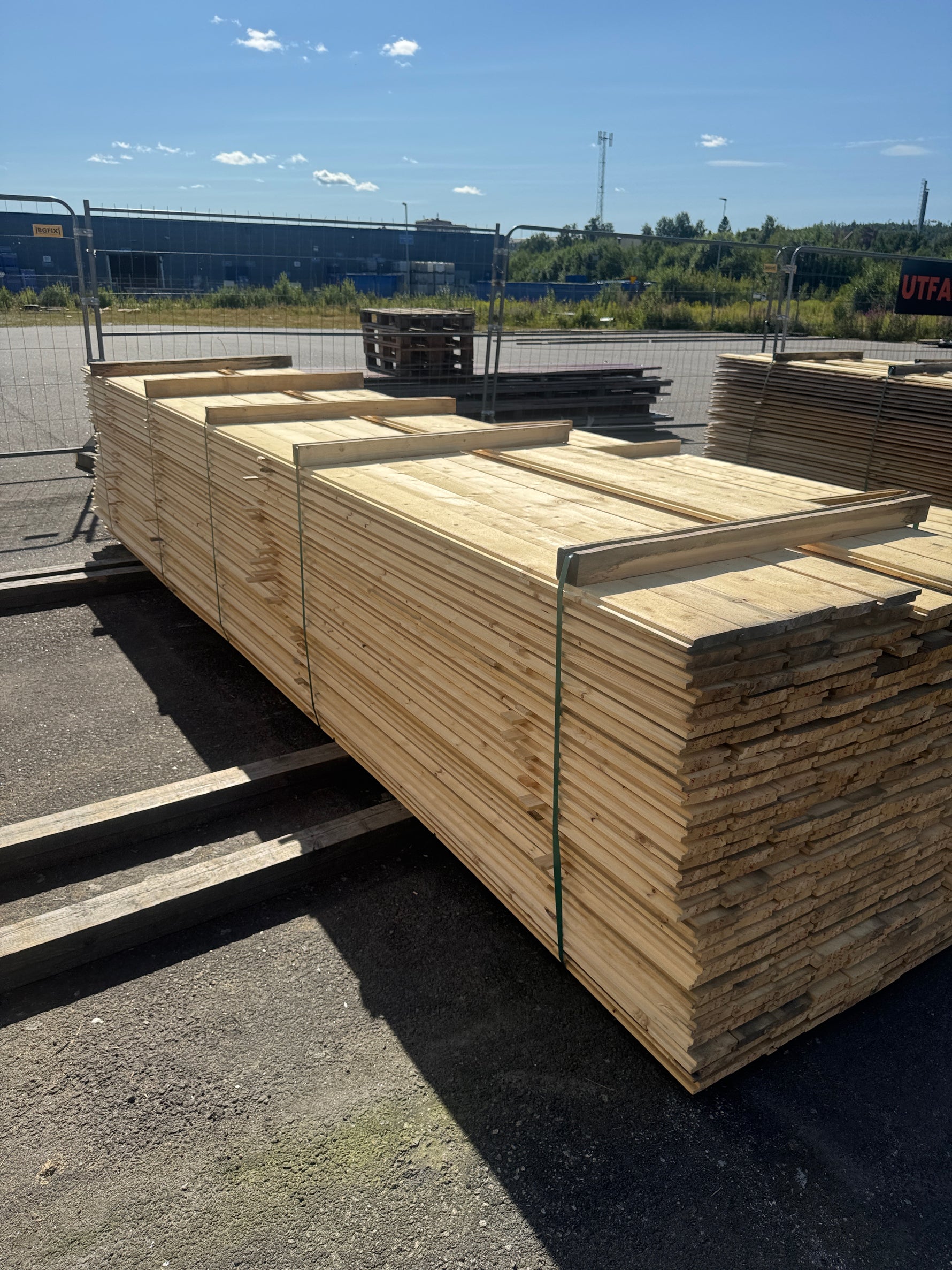 Paket Ytterpanel 22x120mm 4,80m 260st Obehandlad