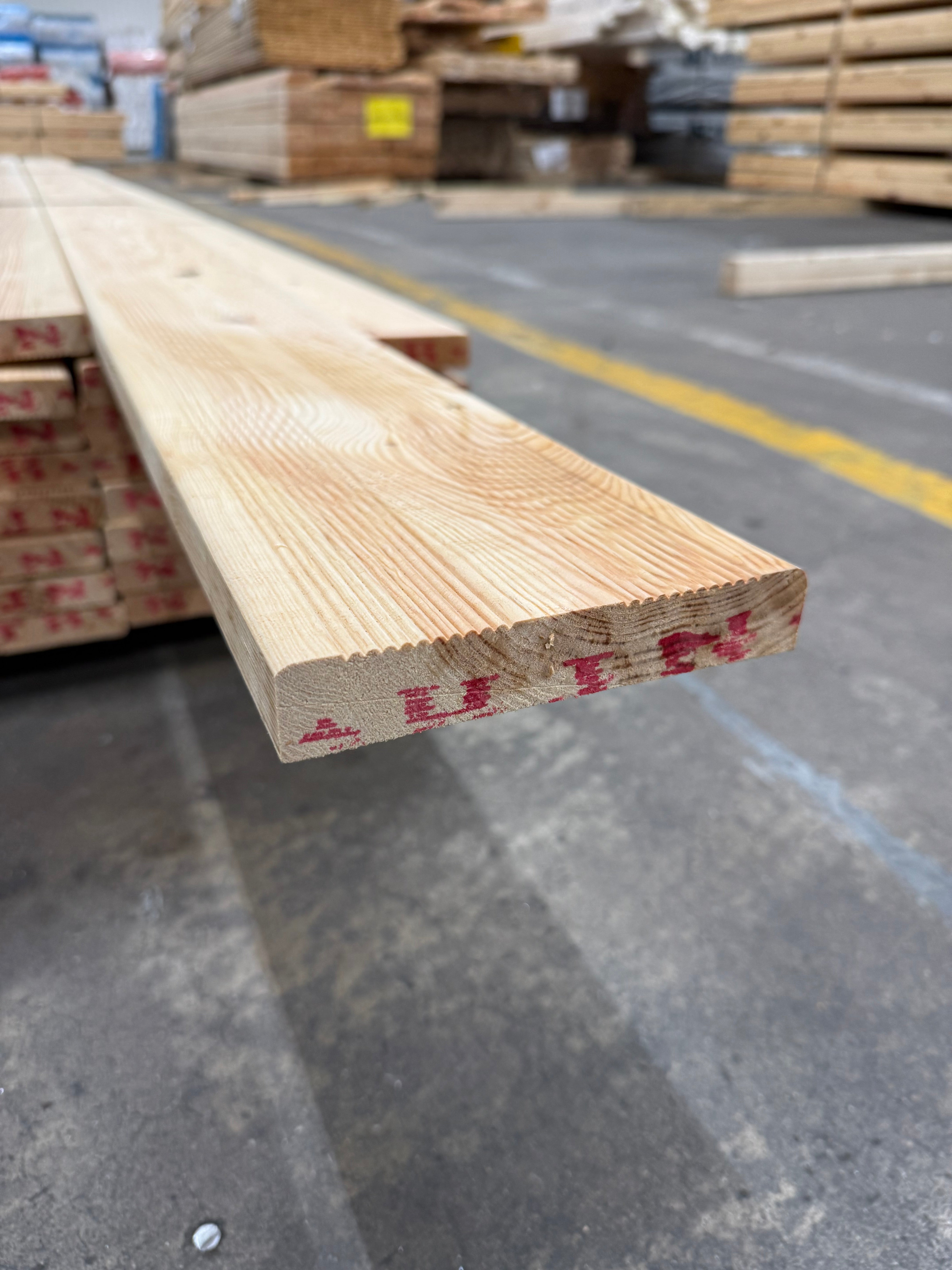 Paket Hyvlade Brädor 27x145mm 5.40m- 53st (Furu Rillad) B- sortering