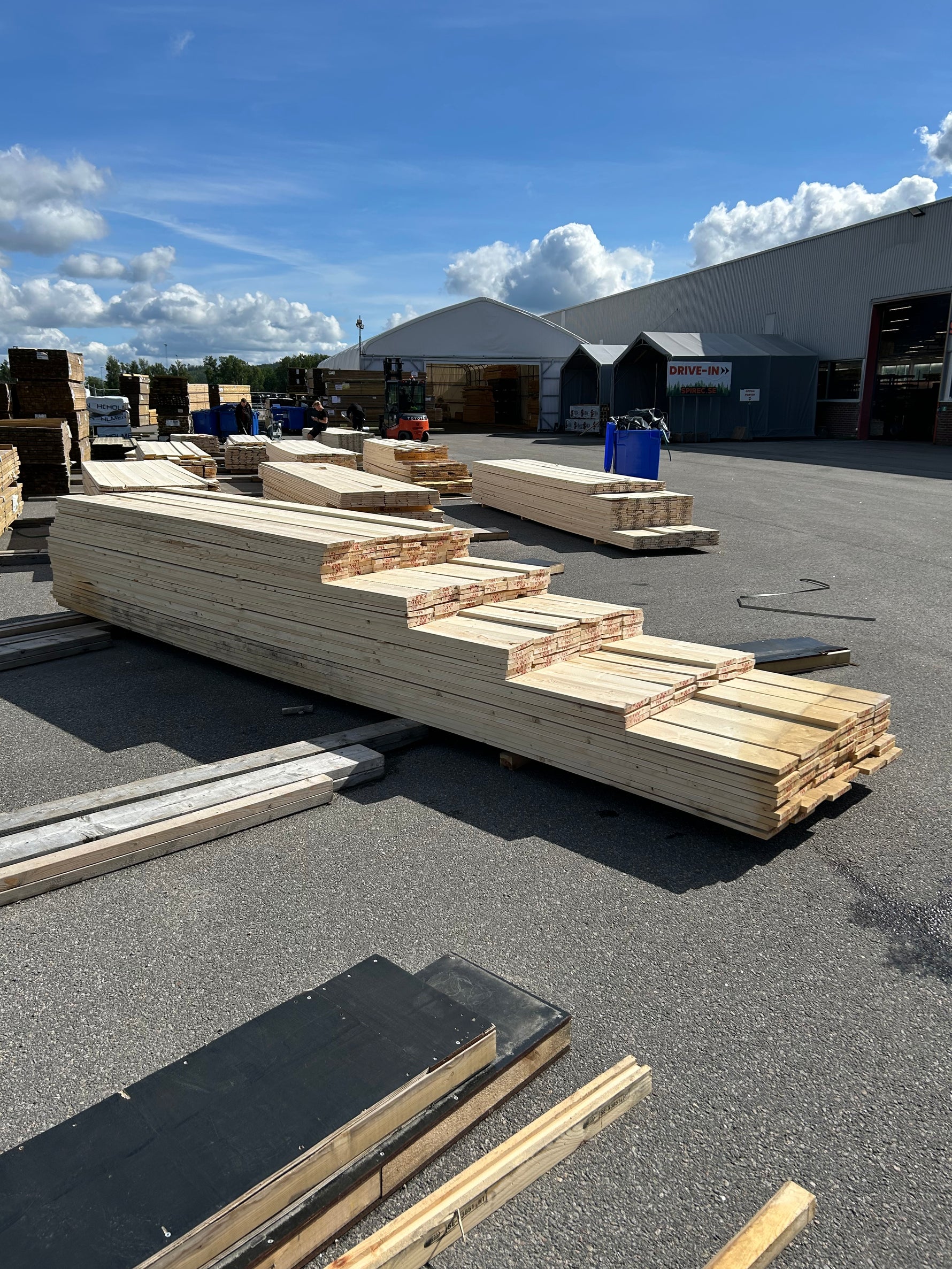 Paket Finsågade Brädor 22x170mm, 200st 3,00–5,40m (Andra sortering)
