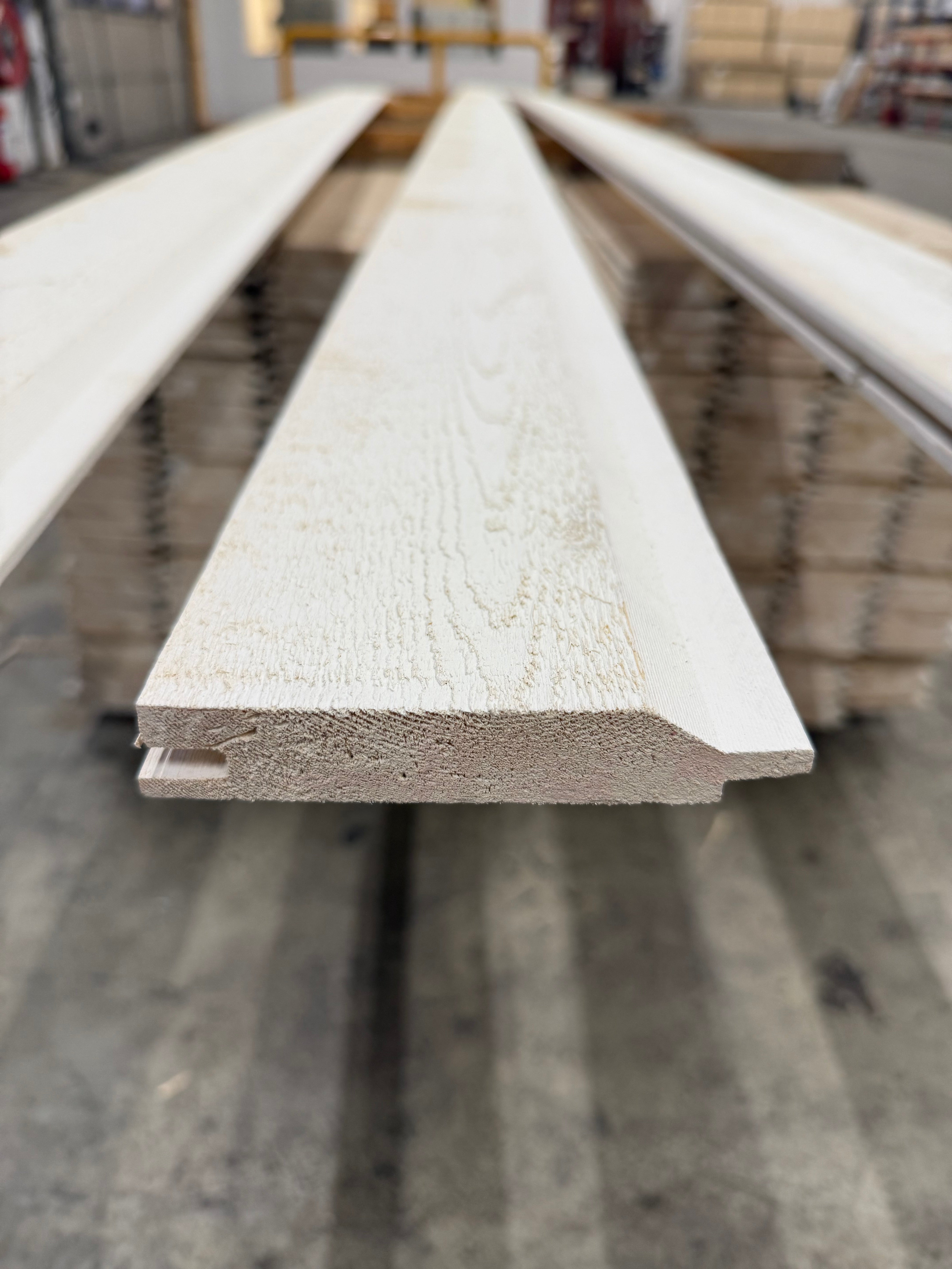 Paket Enkelfasspont 22×120 – 225 st (4.50 m) Grundmålad Vit