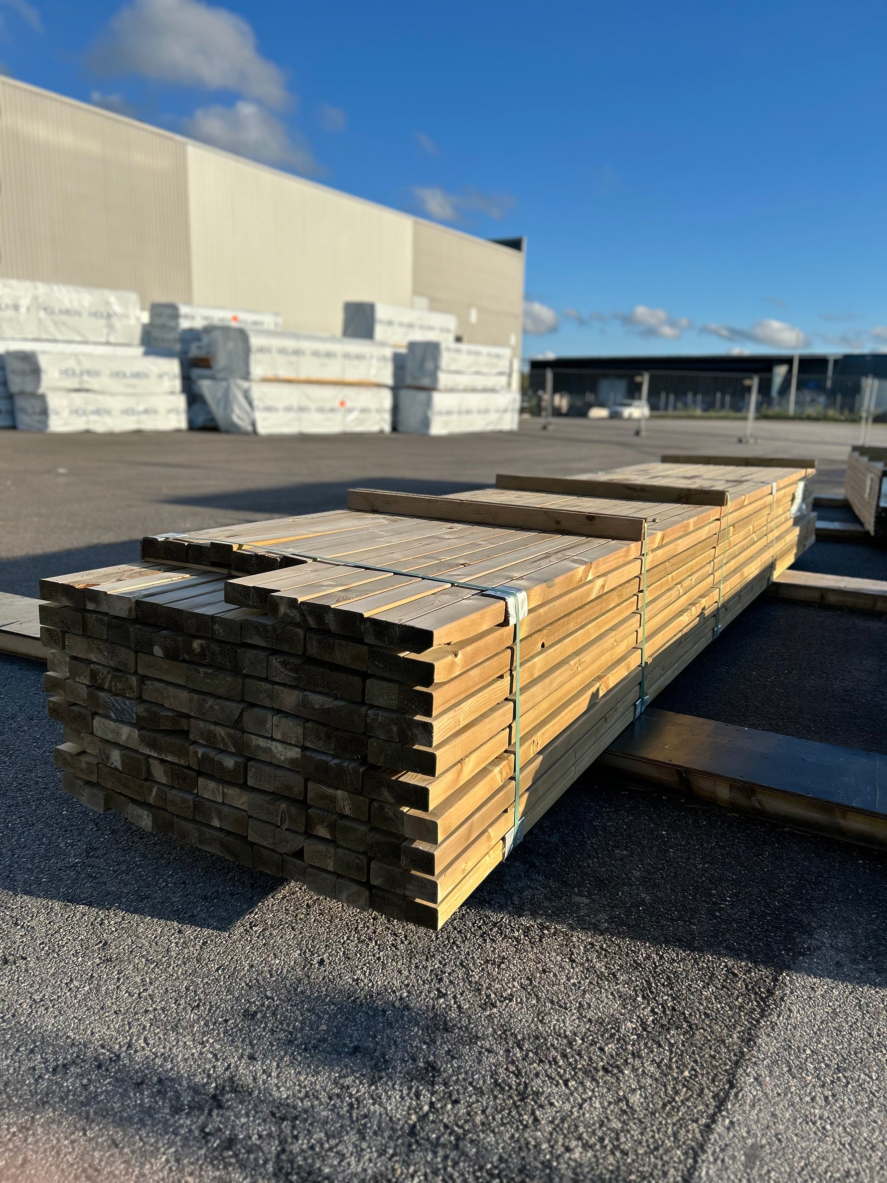 Paket Tryckimpregnerade Reglar 45x70mm, 140st 5.40m