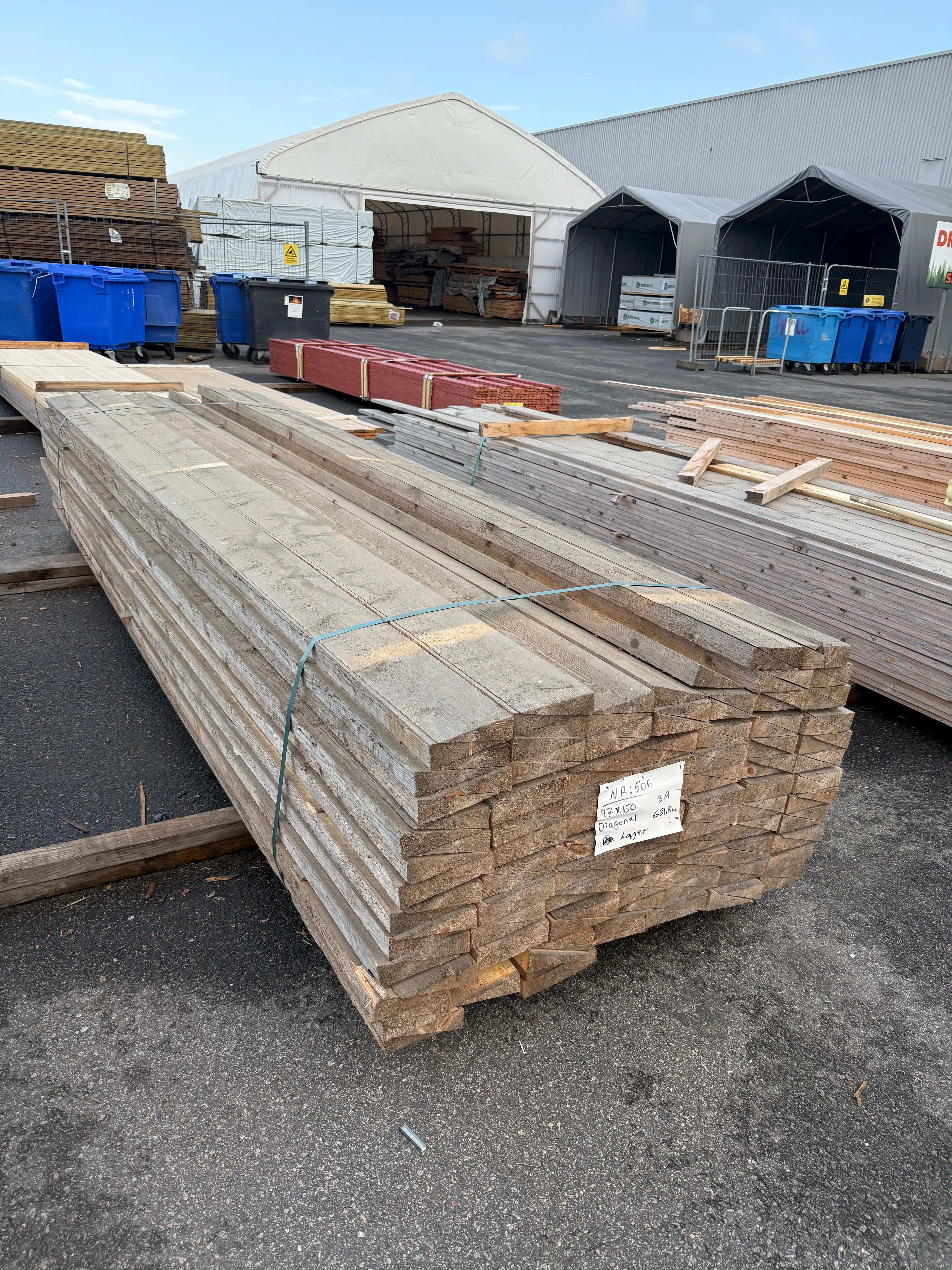 Paket Snedkapade Reglar 47x150mm – 160 st 3,90 m