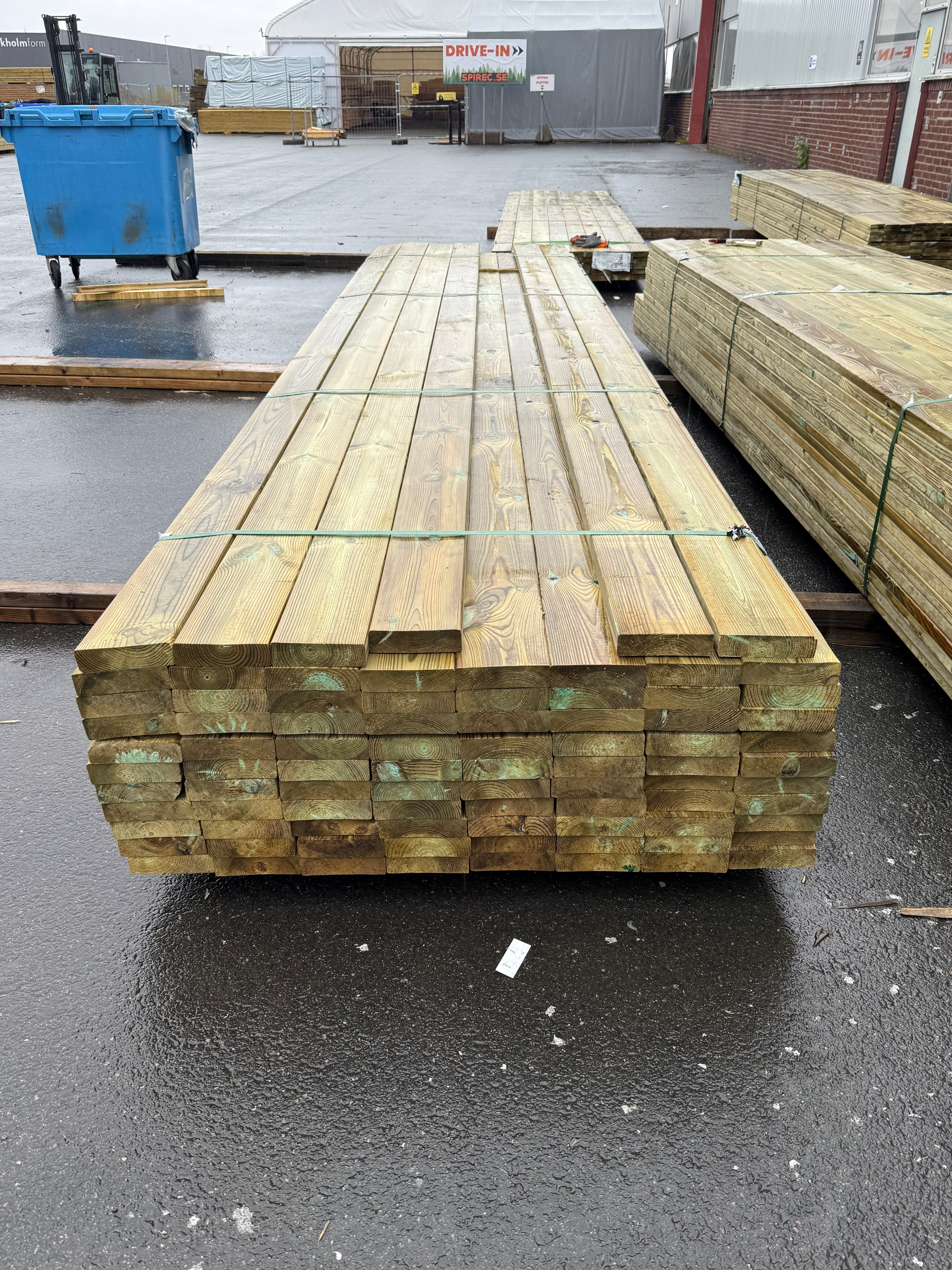 Paket Reglar 38x140mm – 85 st (4,80 m, Tryckimpregnerad Furu)