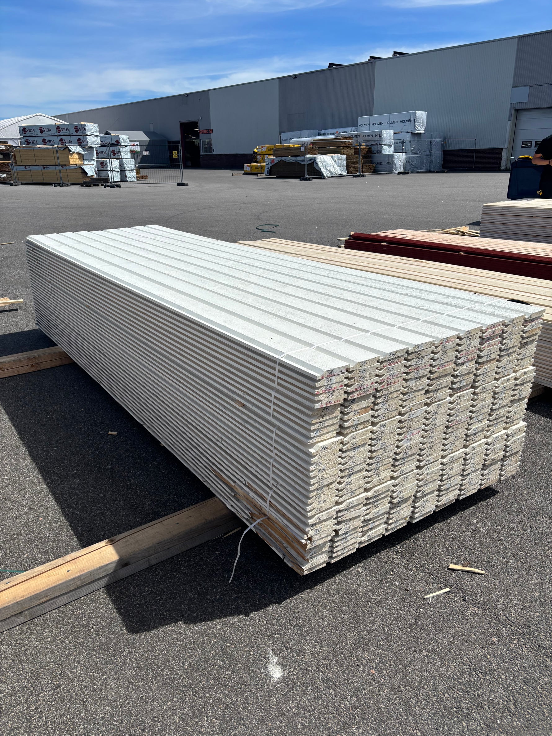 Paket Ytterpanel Enkelfas Halvspont 22x120mm, 270st 3.60m Mellanstruken&nbsp;