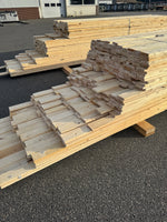 Paket Brädor 22x100mm Råsågad – 365 st (3,6–5,4 m, gran, obehandlad) - Spirec
