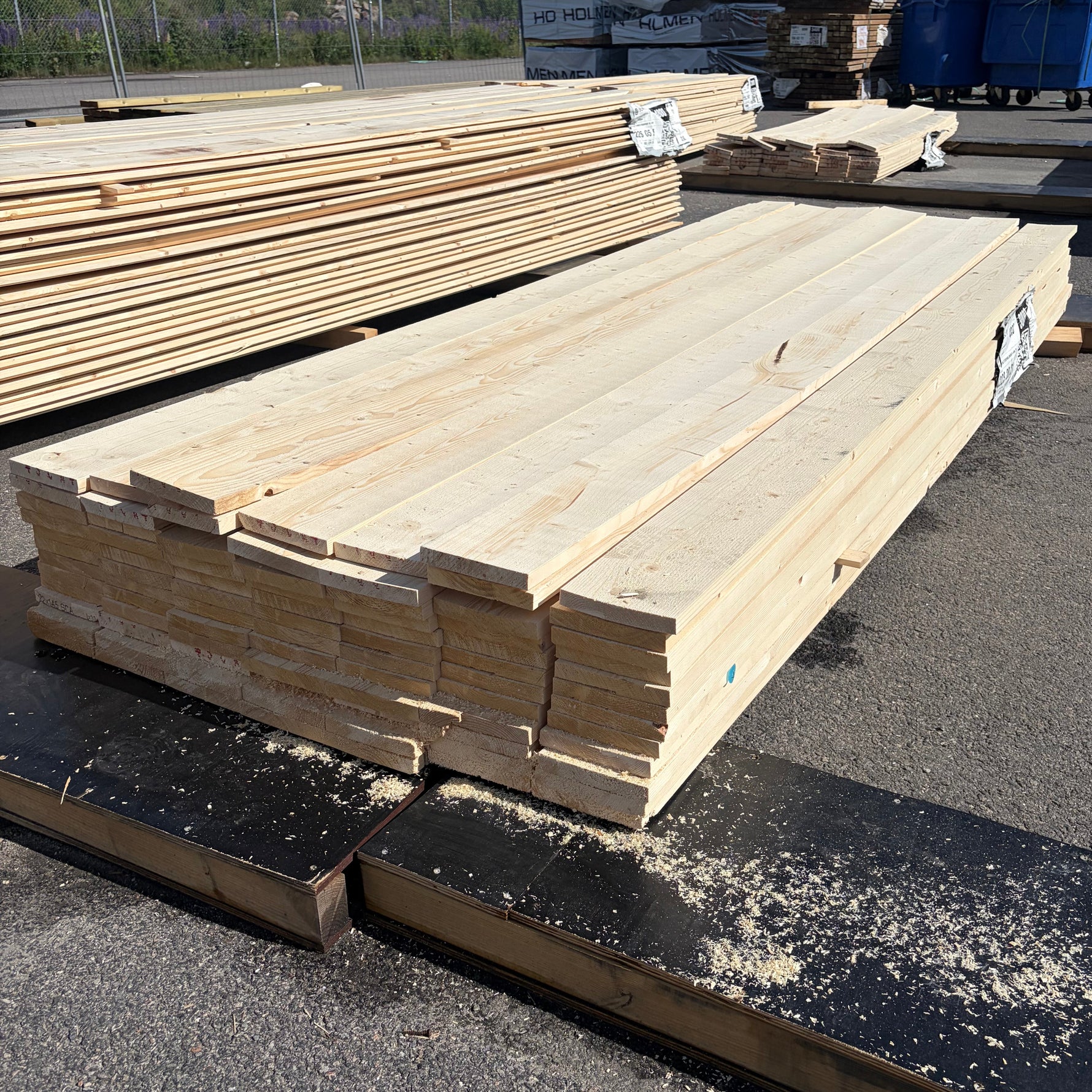Paket Finsågade Brädor 22x145mm, 84st 3,0m (Andra sortering)